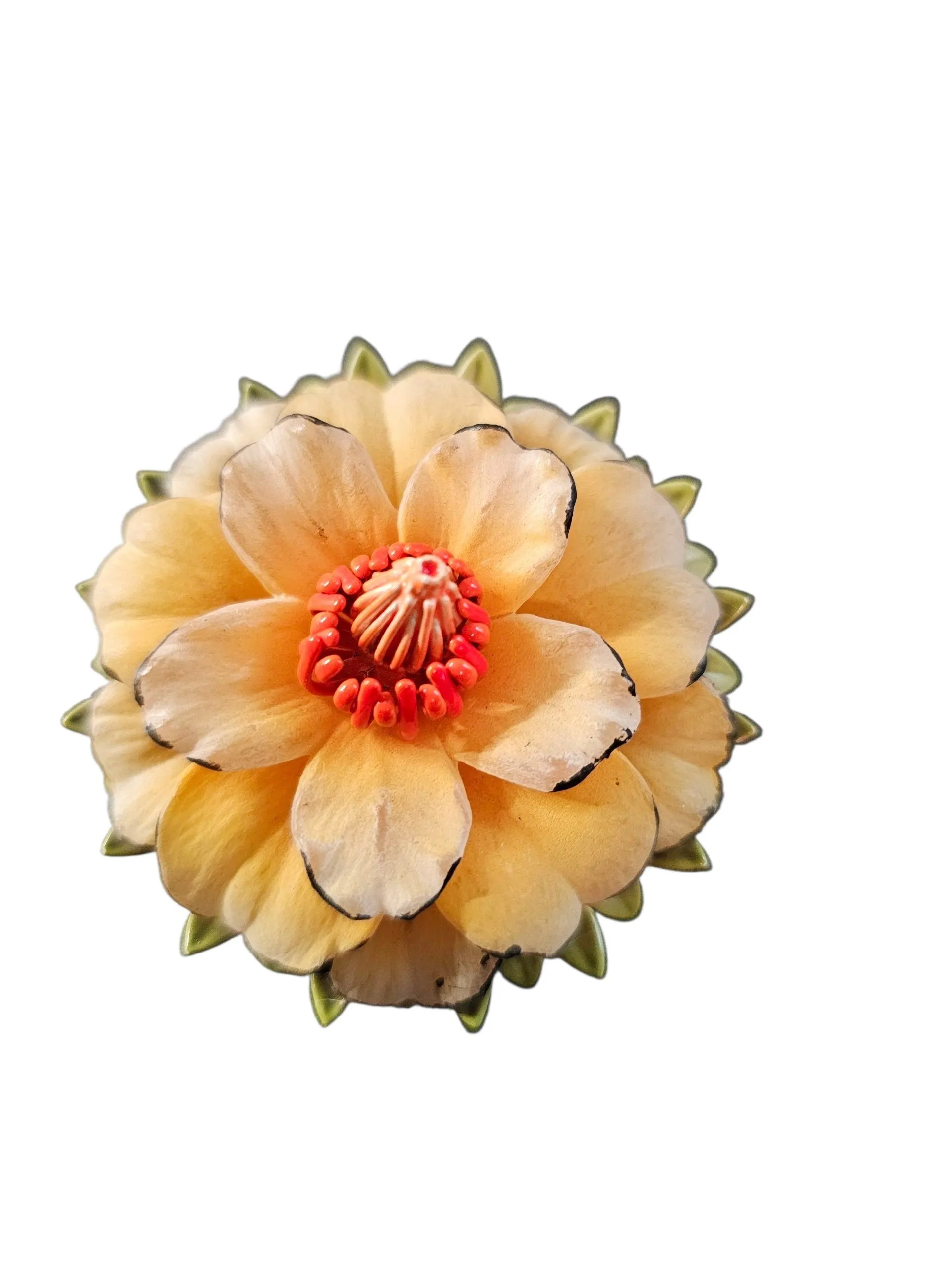 Product image for #10 - Vintage Signed Coro Layered Flower Brooch
