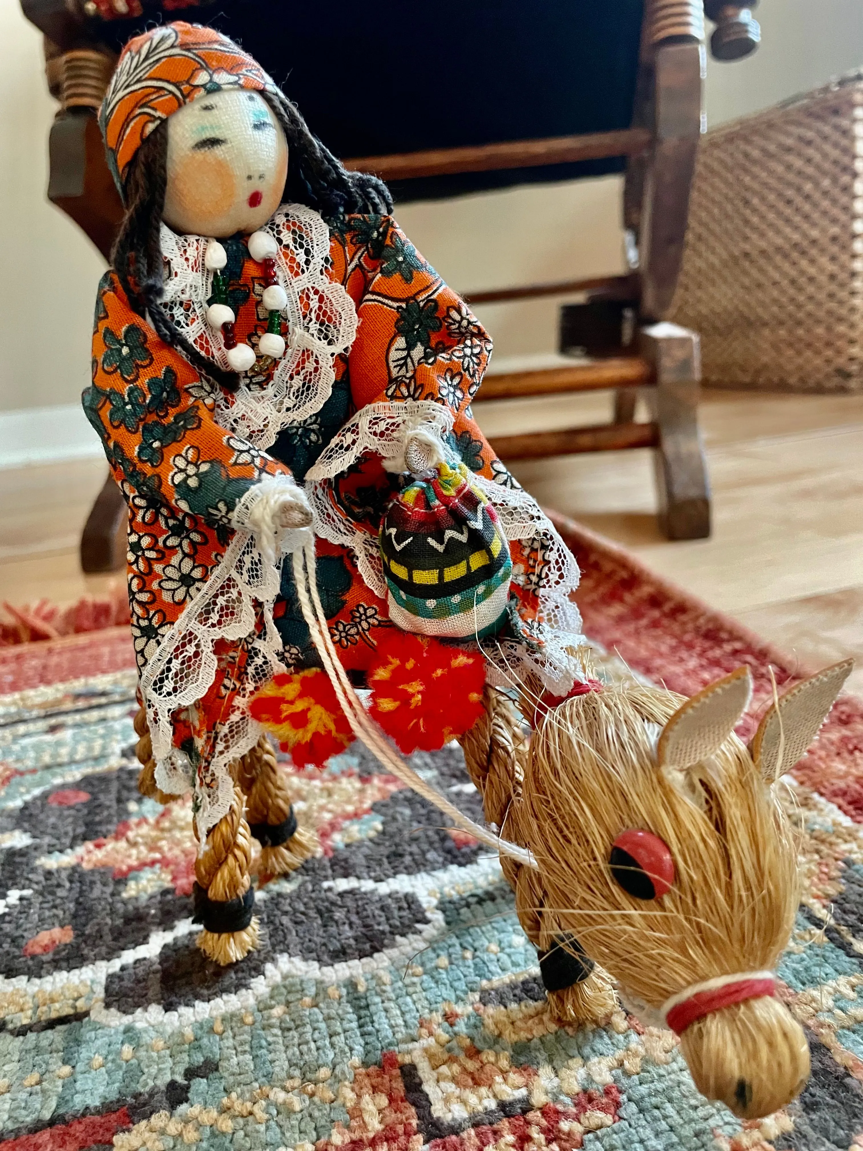Product image for Vintage Peru Folk Art Doll
