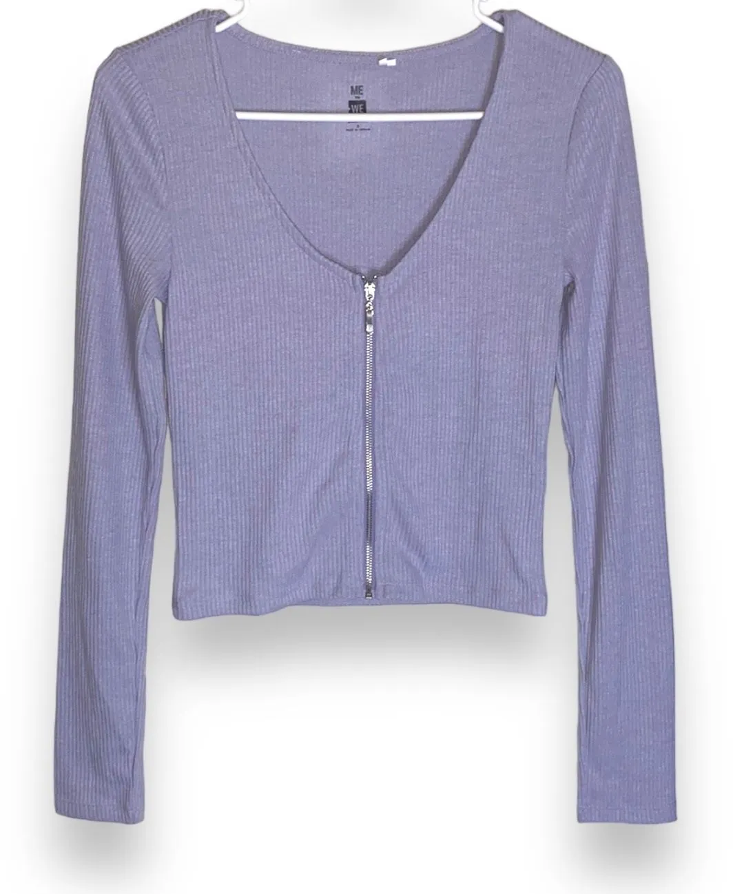 Product image for Me to We cropped LS fitted zip up