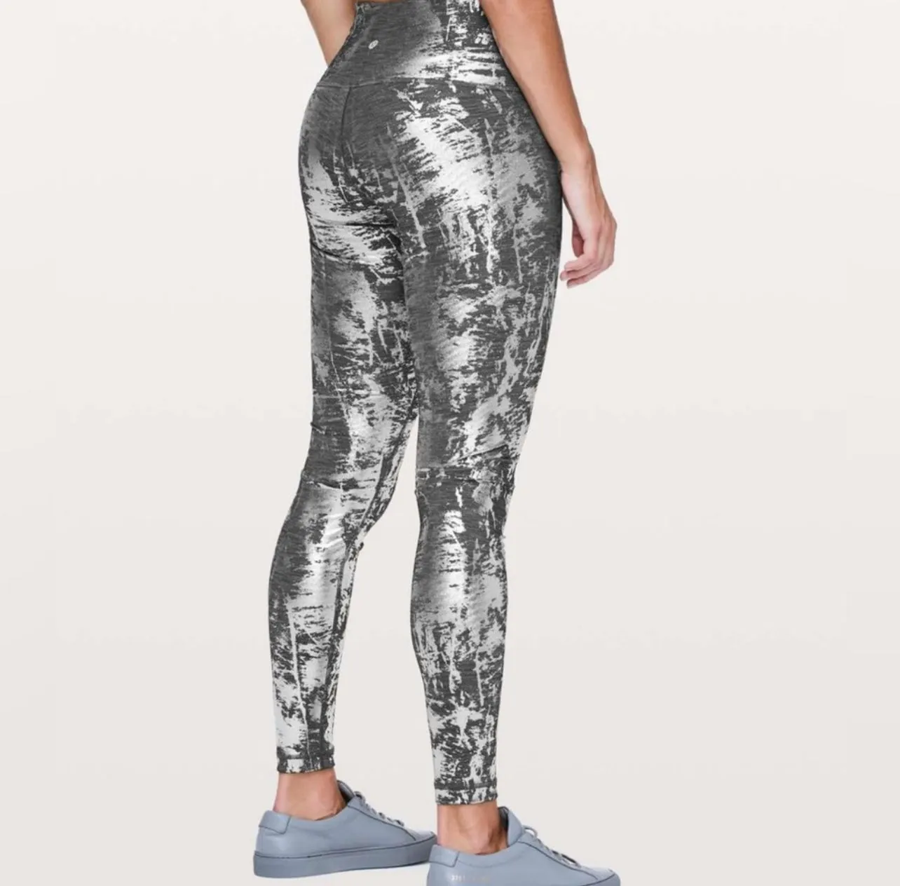 Product image for Lululemon hi rise tight crinkle High shine foil 6