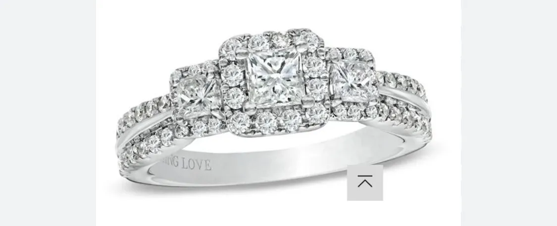 Product image for 14k white gold Vera Wang Love Collection