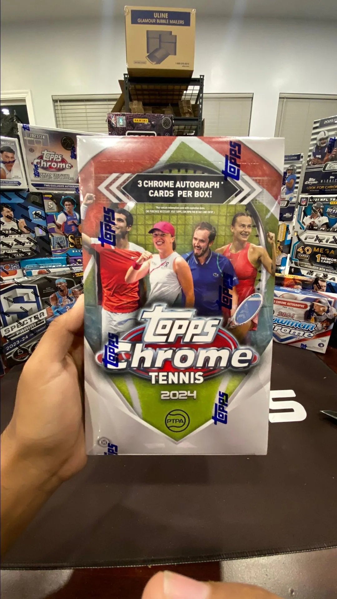 Product image for 2024 Topps Chrome Tennis Hobby Box discount