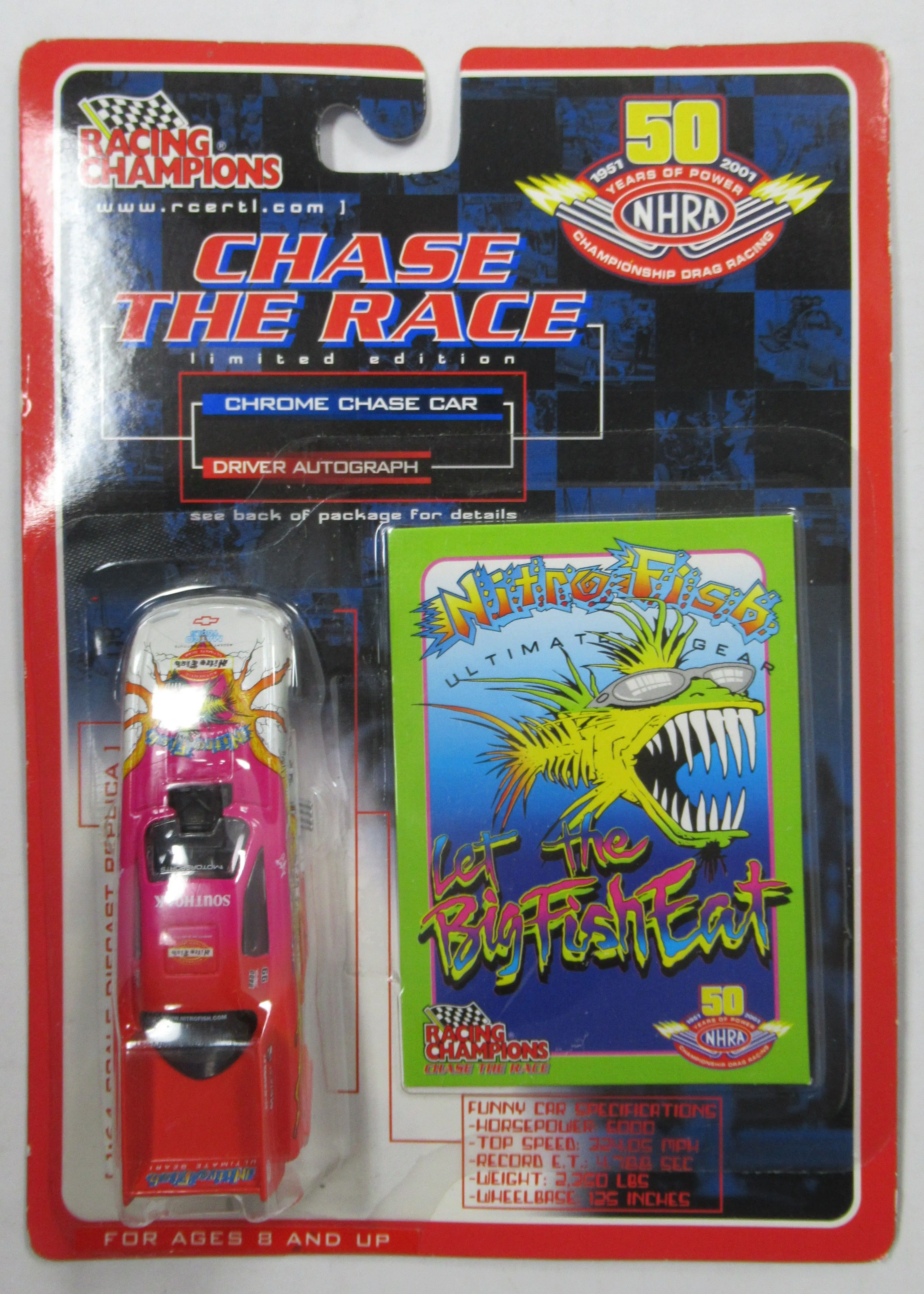 Product image for Racing Champions NHRA Chase the Race Nitro Fish Let the Big Fish Eat