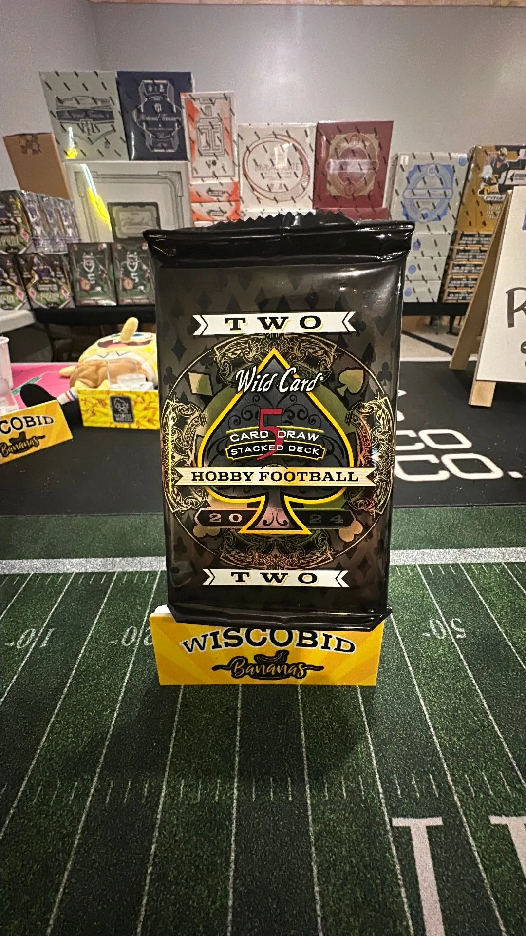 Product image for ( 1 ) 2024 WILD CARD 5 Card Draw Two Of Two  Football Hobby PACK
