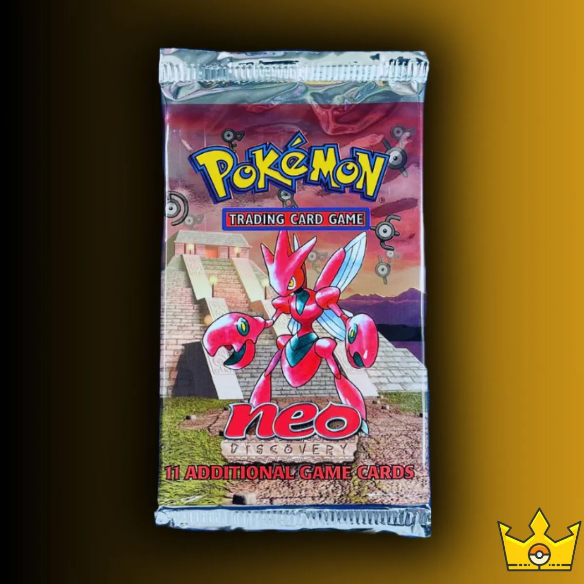 Product image for Neo Discovery Vintage English Booster Pack 2001 WOTC Scizor Artwork HEAVY