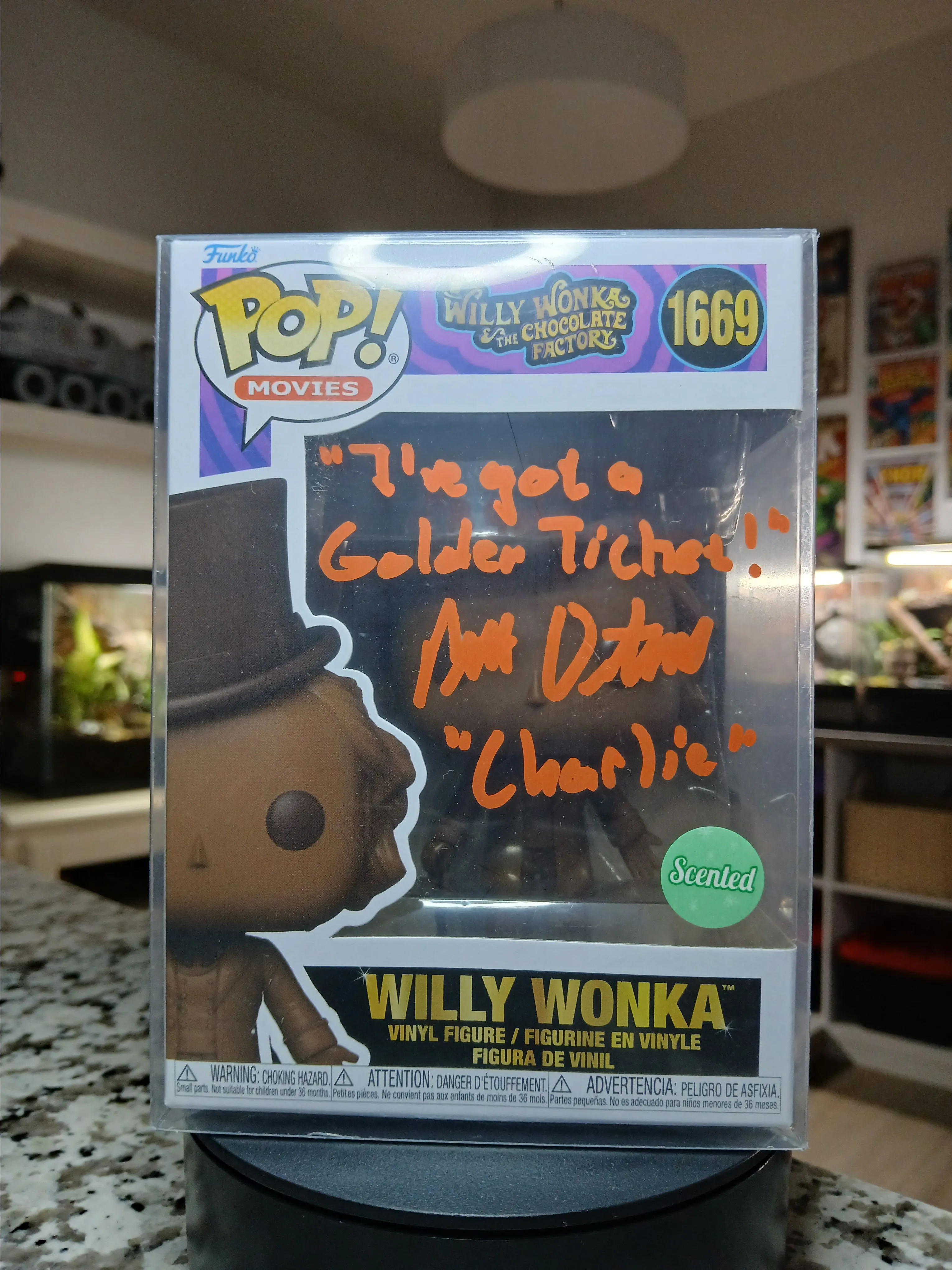 Product image for Peter Ostrum autographed and authenticated Willy Wonka Funko Pop (Scented)