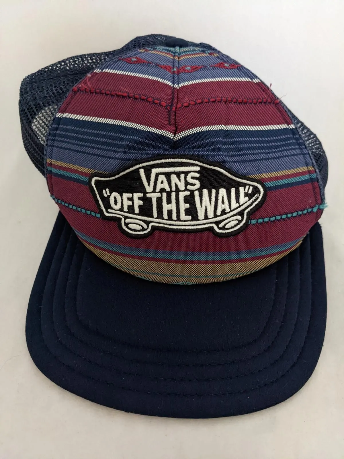 Product image for Vans Off the Wall Skateboard Snapback Hat Baseball Cap Crack in Snap