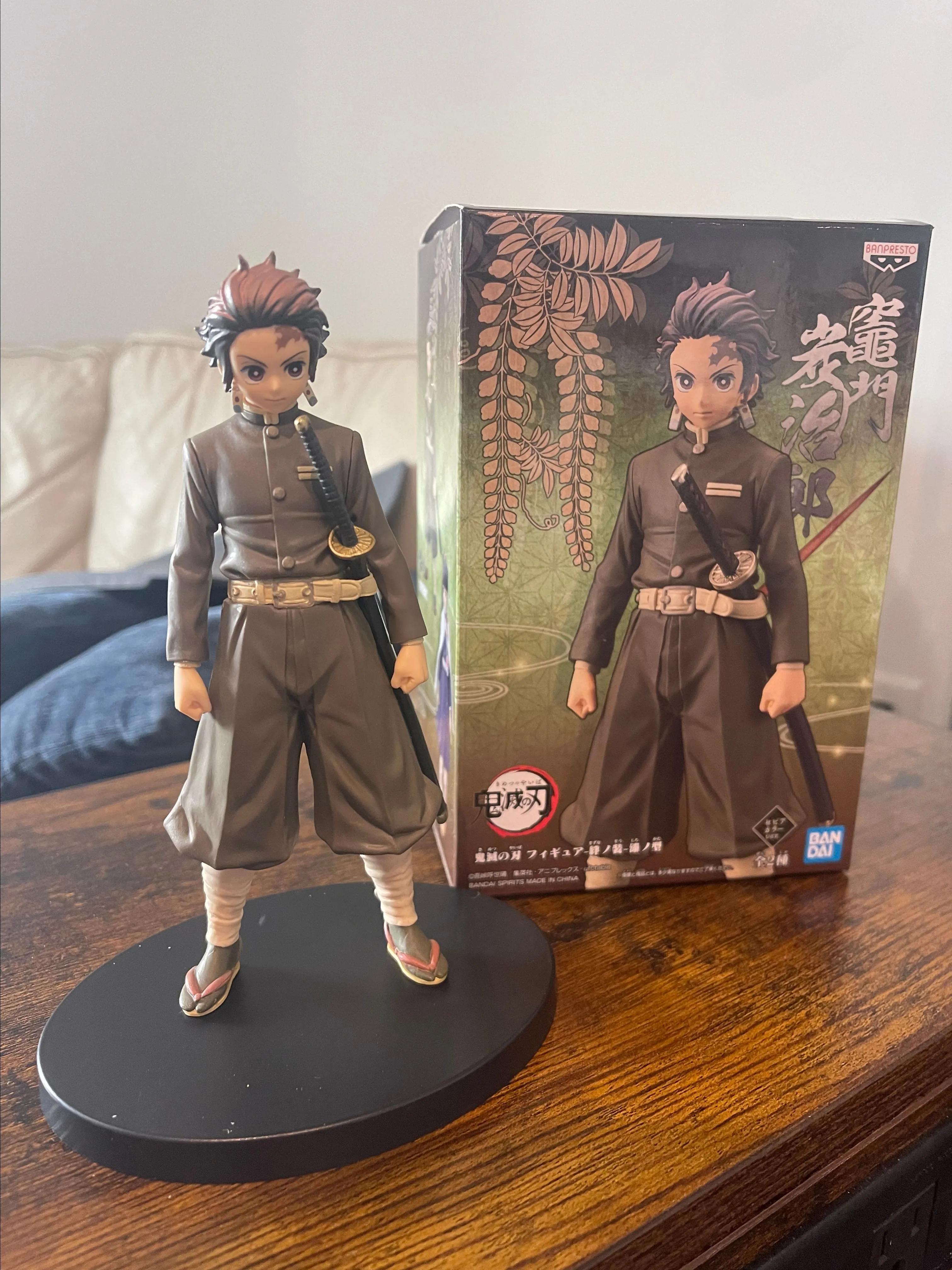 Product image for Tanjiro Kamado Figure - Demon Slayer - Opened/ used - Banpresto Bandai