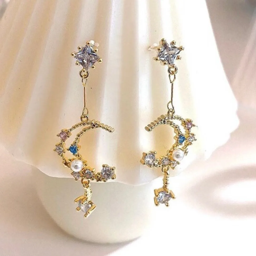Product image for Moon & Star Earrings