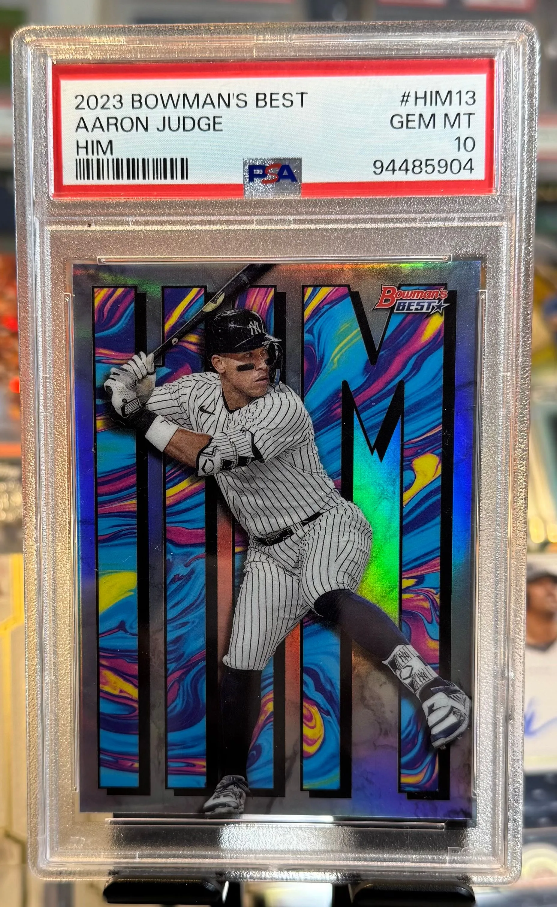 Product image for 2023 Bowman'S Best Him Aaron Judge HIM13  PSA GEM MT 10