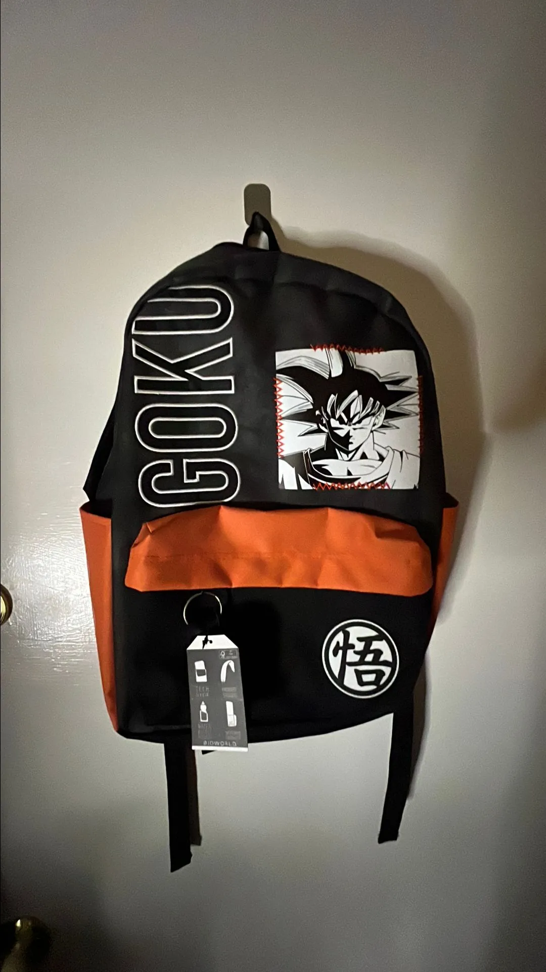 Product image for Goku back pack.