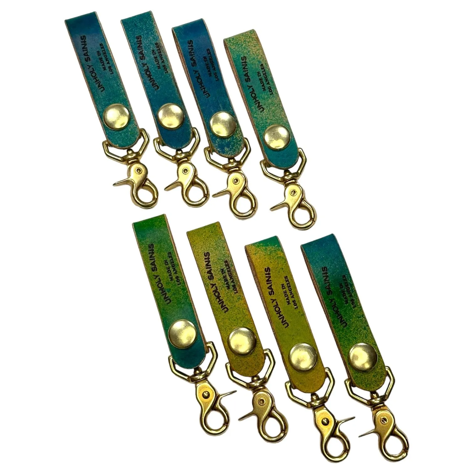 Product image for Leather Key Loop - Splatter Dye