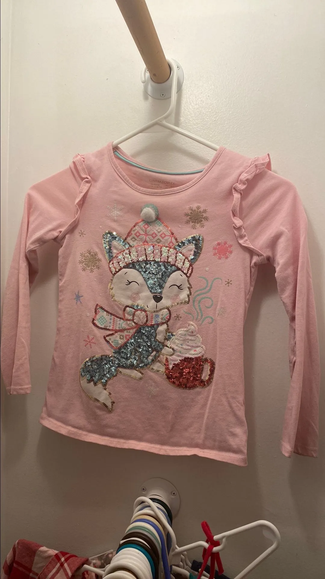 Product image for Fox drinking cocoa shirt
