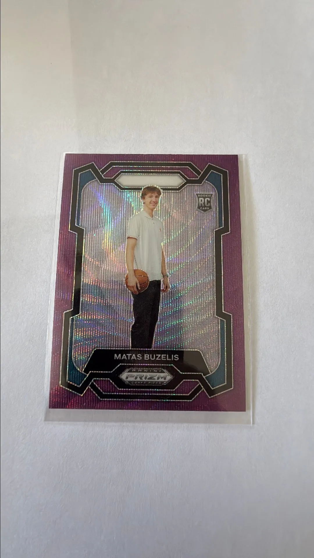 Product image for Matas Buzelis [Purple Wave] #67 2024 Prizm Draft Picks