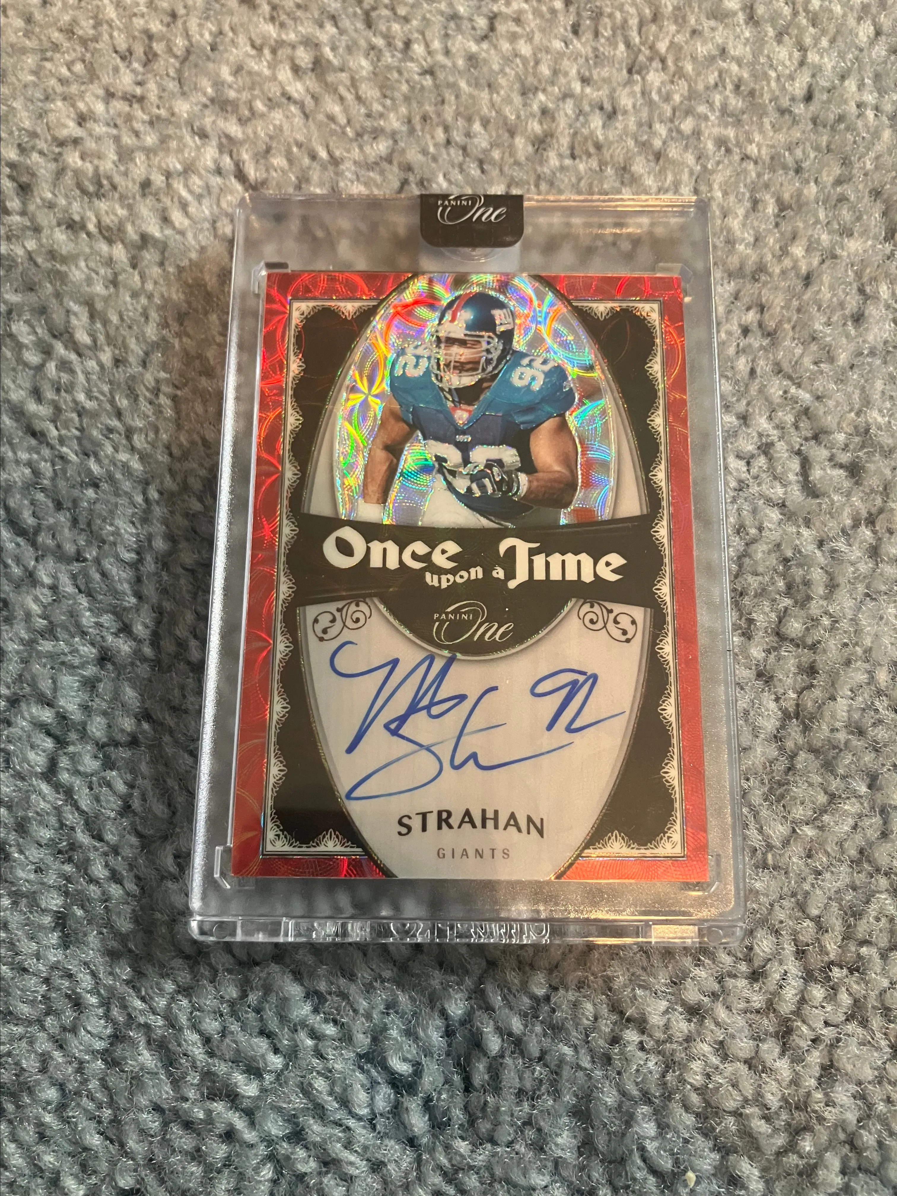 Product image for michael strahan panini one auto /25