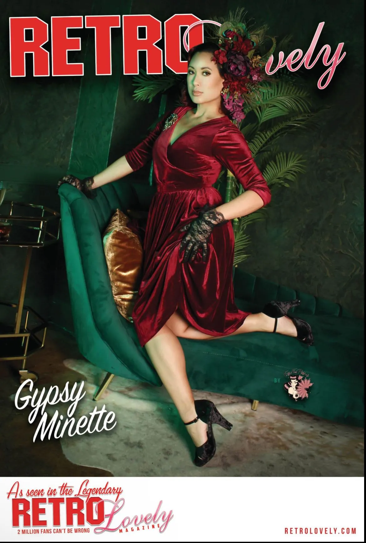 Product image for Gypsy Minette Retro Lovely Magazine cover POSTER signed