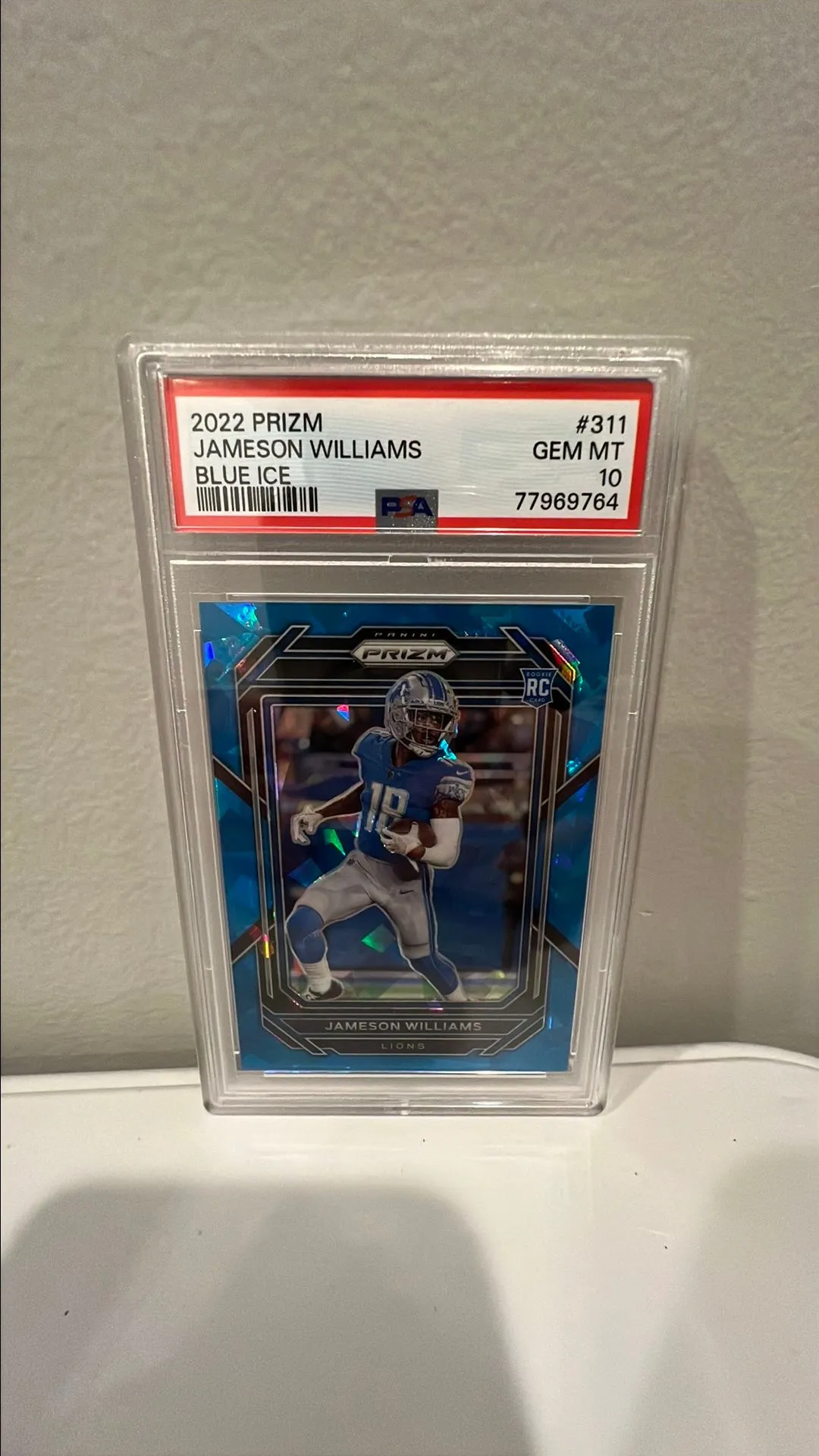 Product image for 2022 PRIZM Jameson Williams #311 Blue Ice