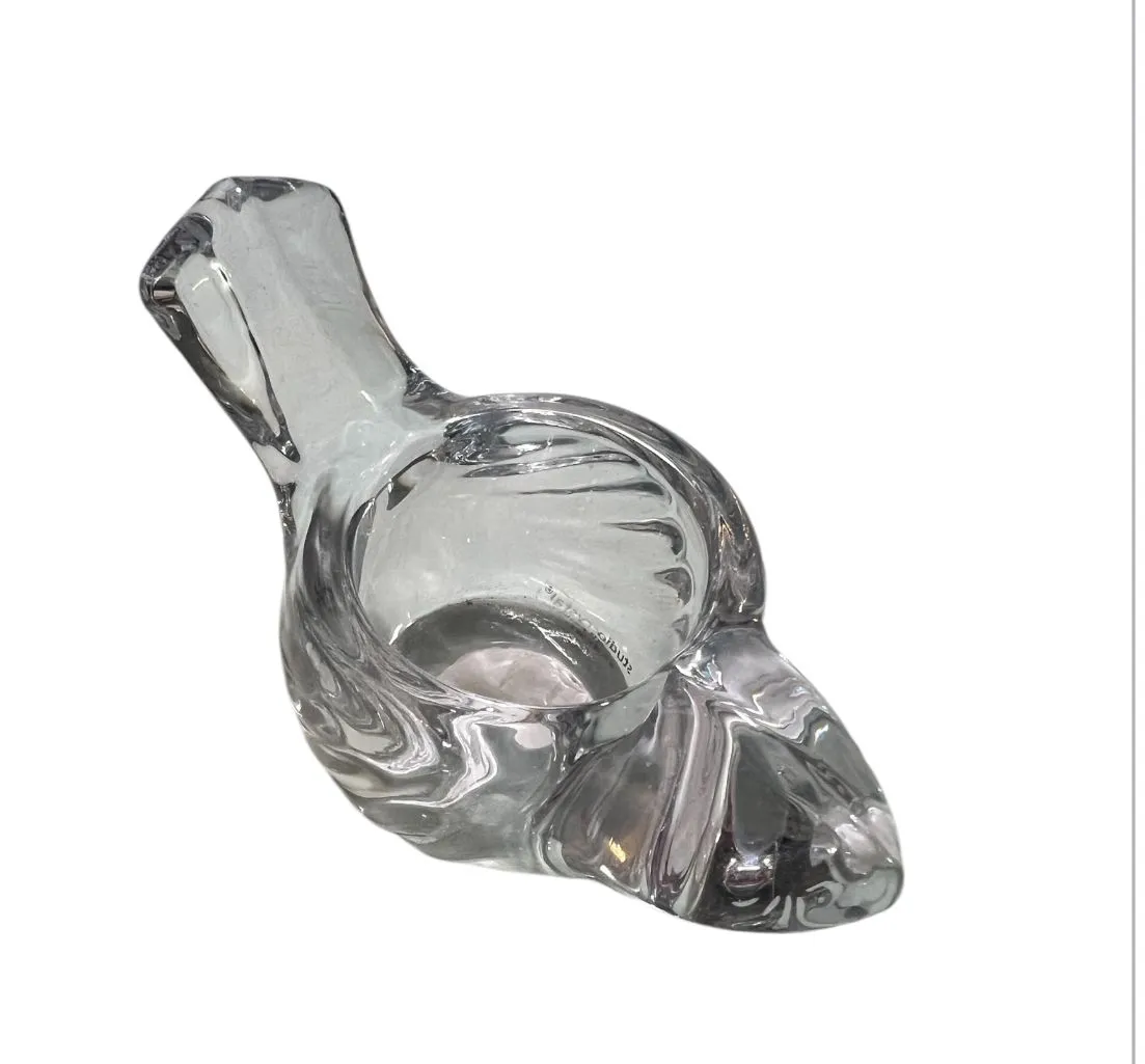 Product image for 022 Studio Crystal clear bird glass votive candle holder