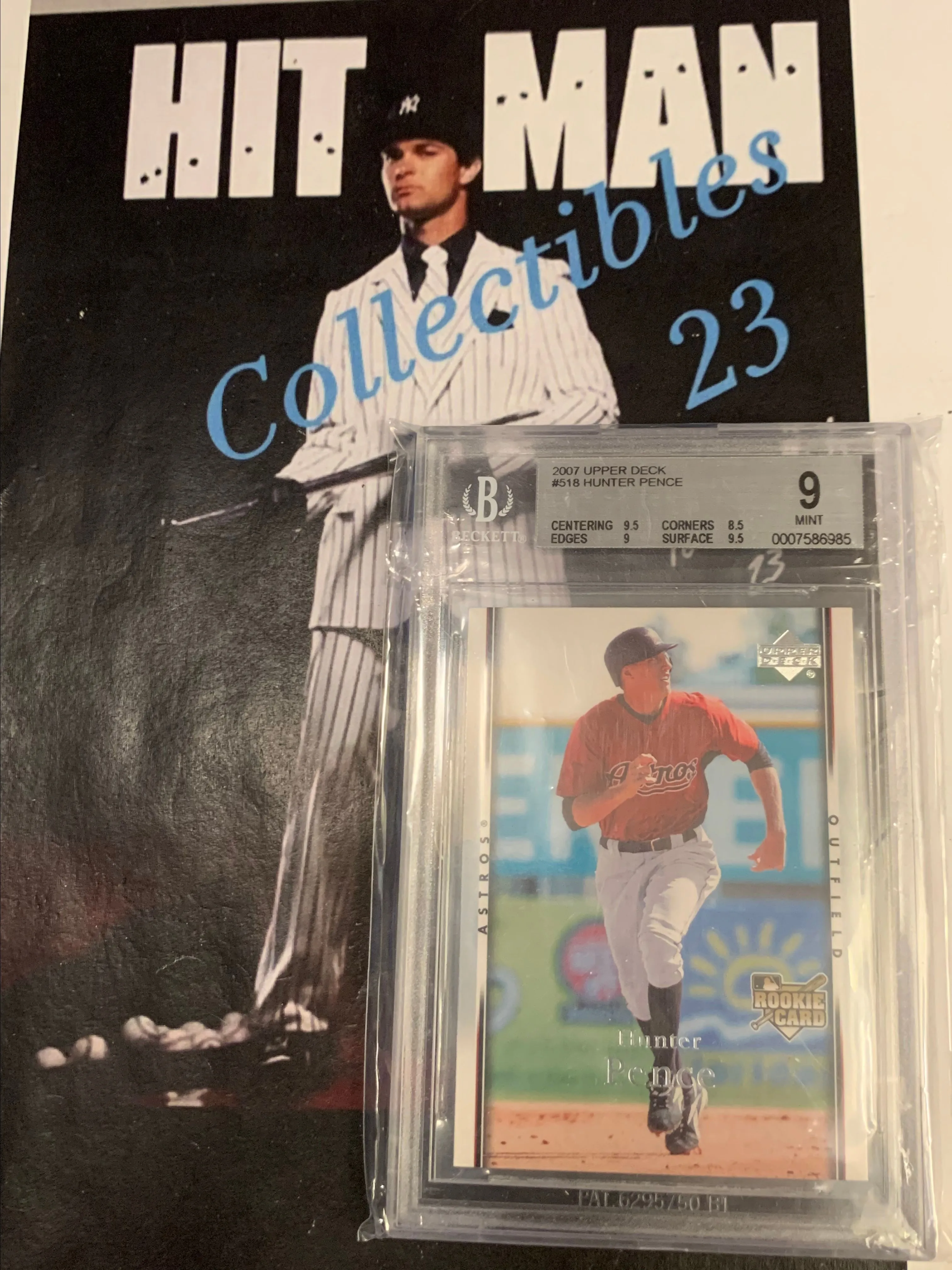 Product image for MLB - SLAB - 2007 Upper Deck Hunter Pence RC BGS 9