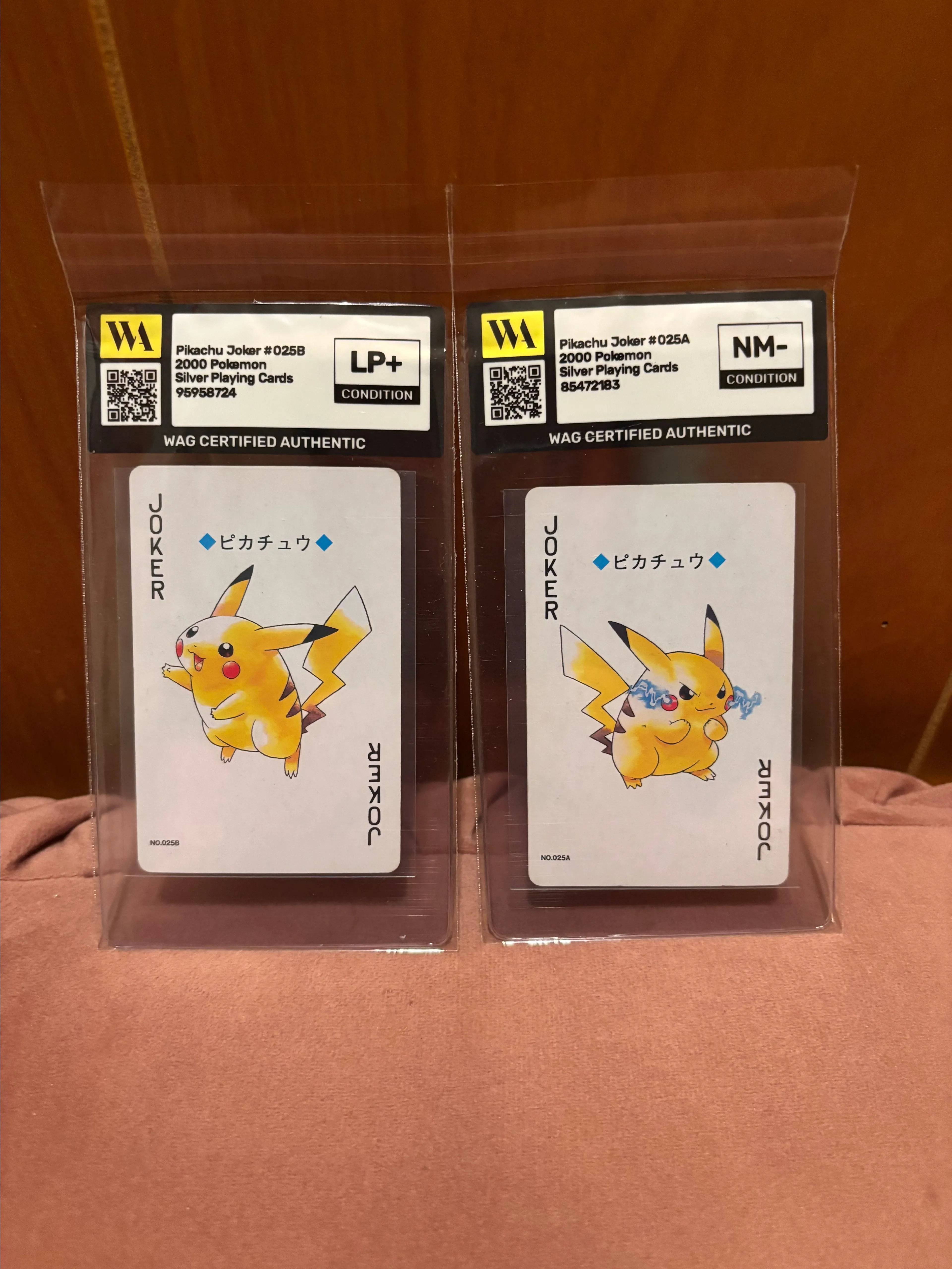 Product image for WAG authenticated Silver Poker Deck Pikachu Jokers