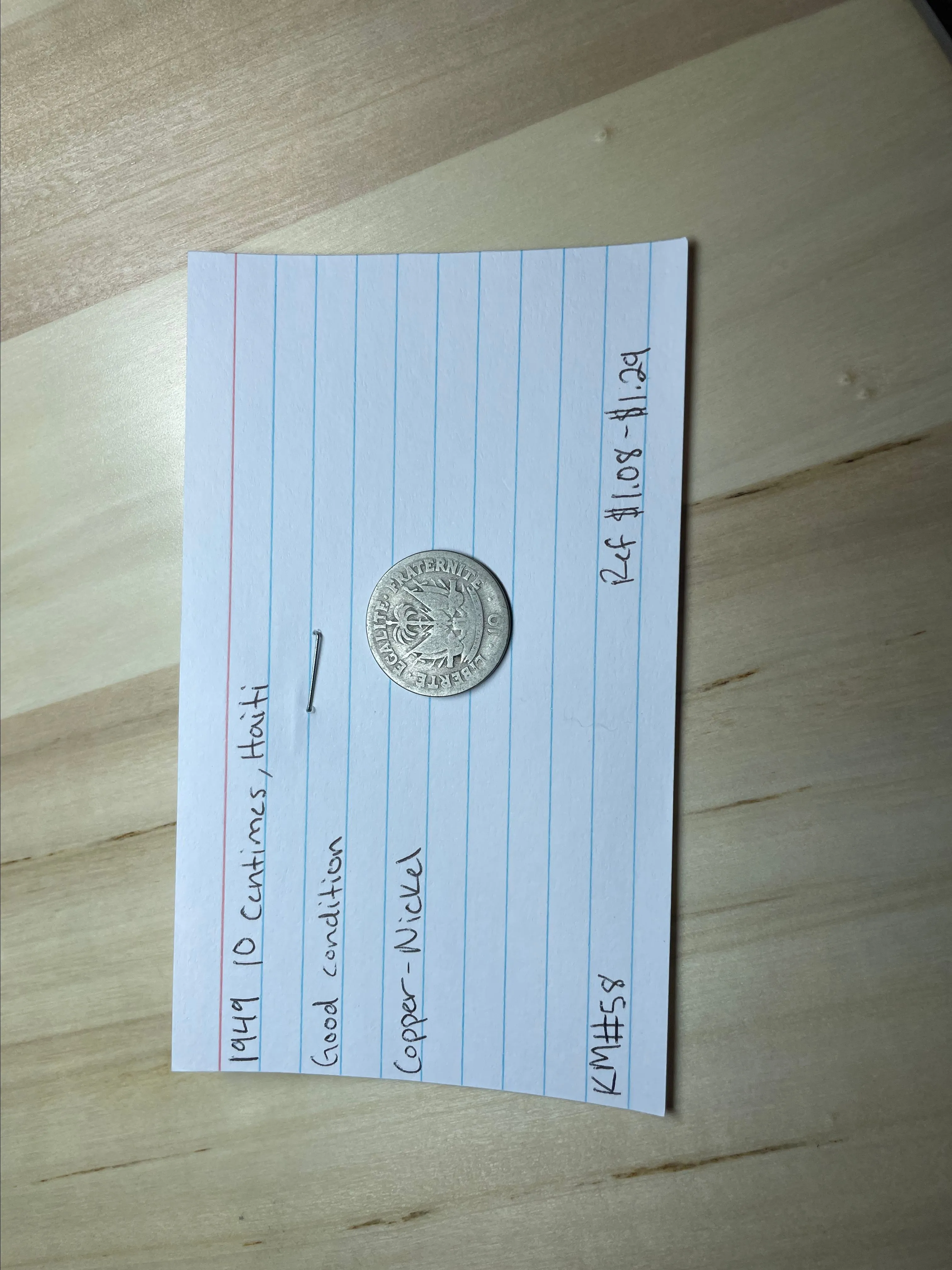 Product image for 1949 10 Centimes , Haiti