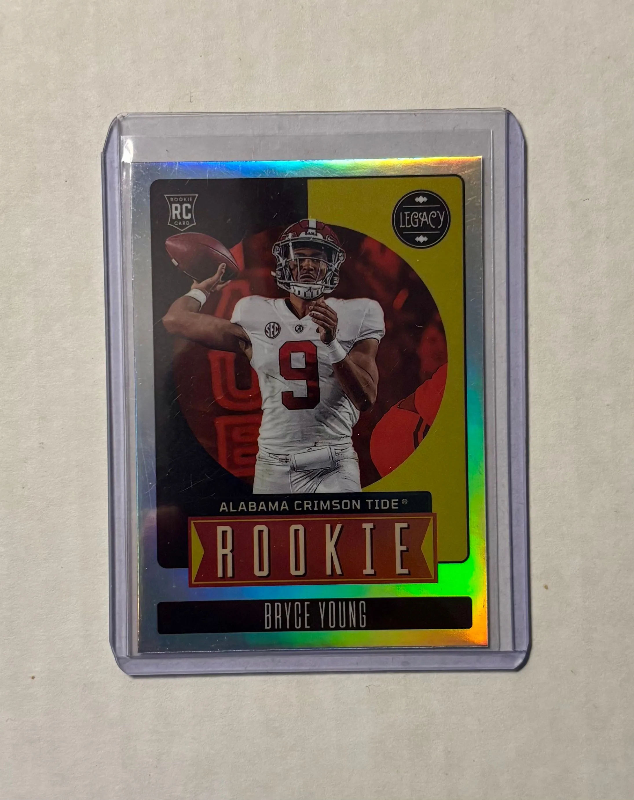 Product image for Bryce Young Legacy Holo Rookie Card