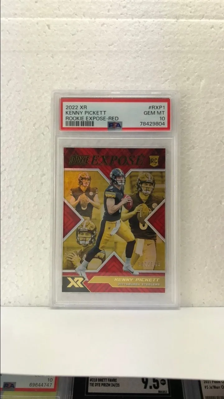 Product image for 2022 Panini Xr Rookie Expose Kenny Pickett RXP1 Rookie Expose-Red PSA GEM MT 10