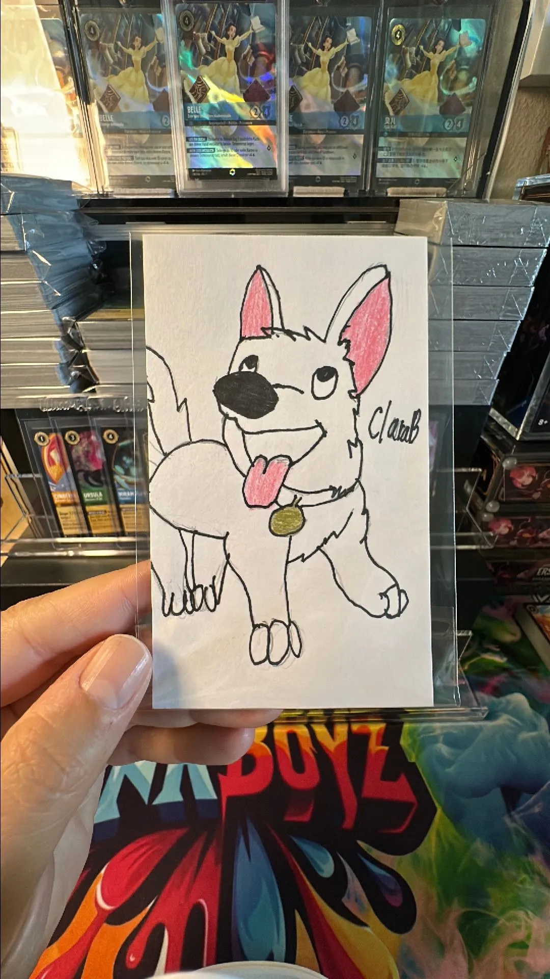 Product image for Bolt Hand Sketch by Lil Tymsynk (10-year old daughter)