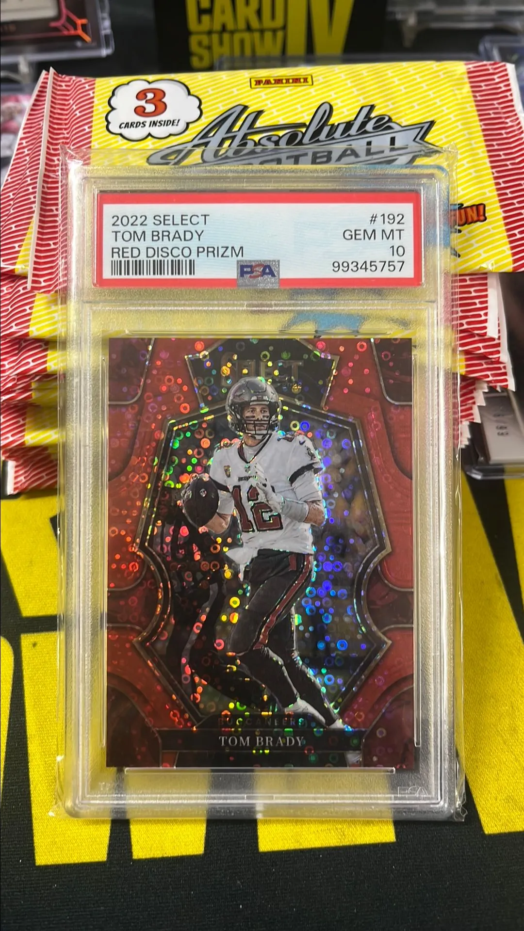 Product image for Tom Brady select disco color match /49