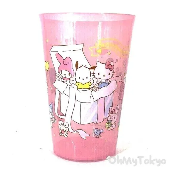 Product image for Japan Sanrio UK Characters Plastic Tumbler Cup 450ml (Pink) Sanrio Characters Plastic Tumbler Cup 45