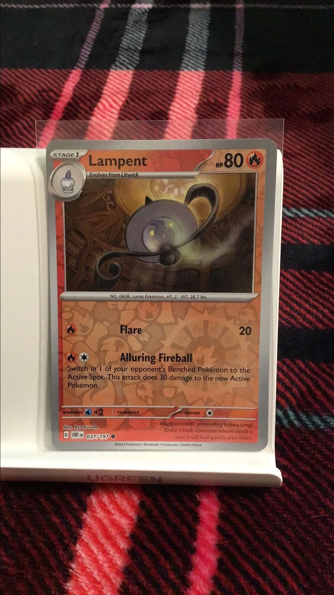 Product image for Lampent reverse Holo obsidian flames