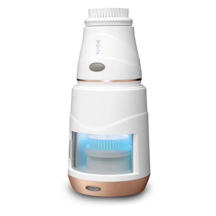 Product image for Conair True Glow Sonic Facial Brush + UV/LED Brush Sterilizer
