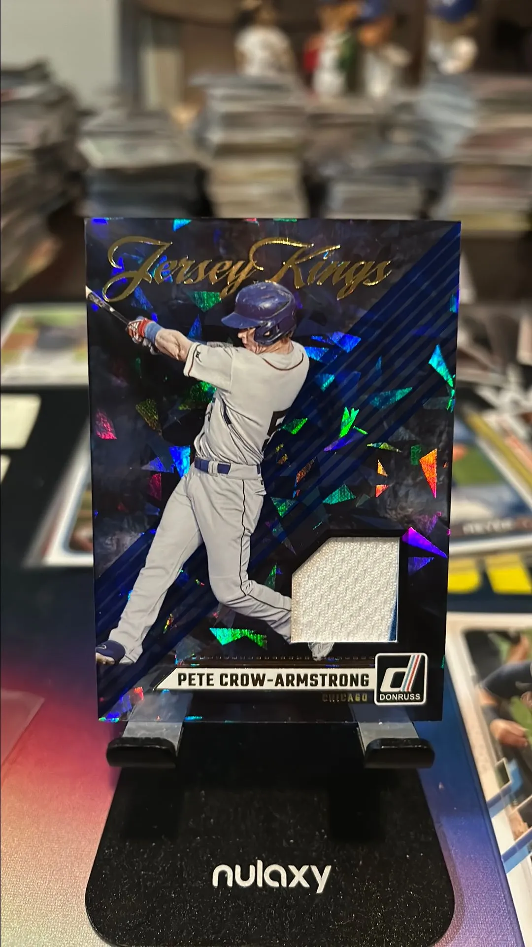 Product image for 2024 Panini Donruss - Jersey Kings Blue Ice #JK-PCA Pete Crow-Armstrong