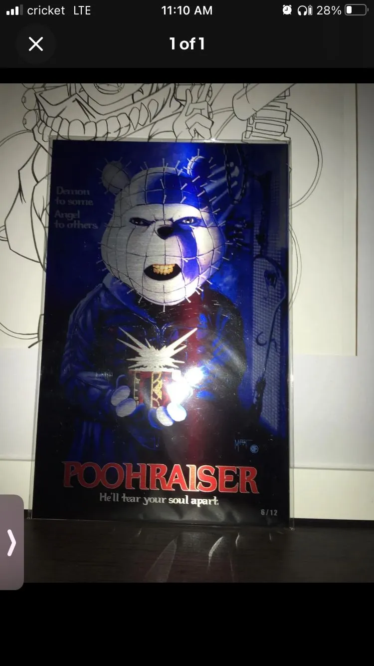 Product image for Poohraiser metal by Marat Michaels limited to 12