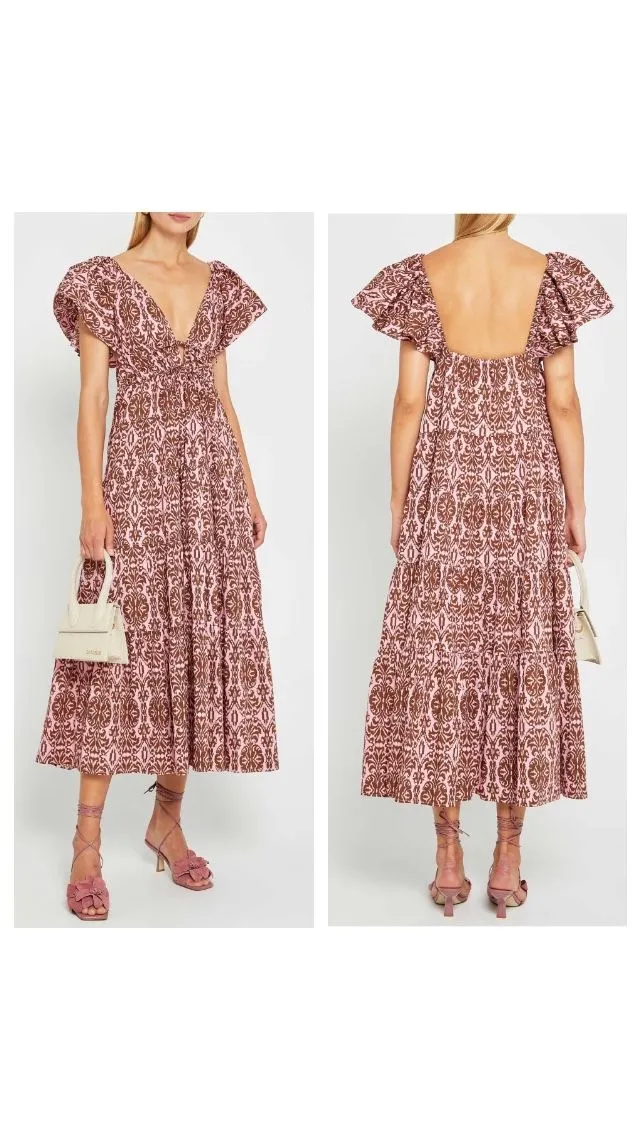 Product image for 11. NWT OPT Maxi Tiered Dress Small Retail $169