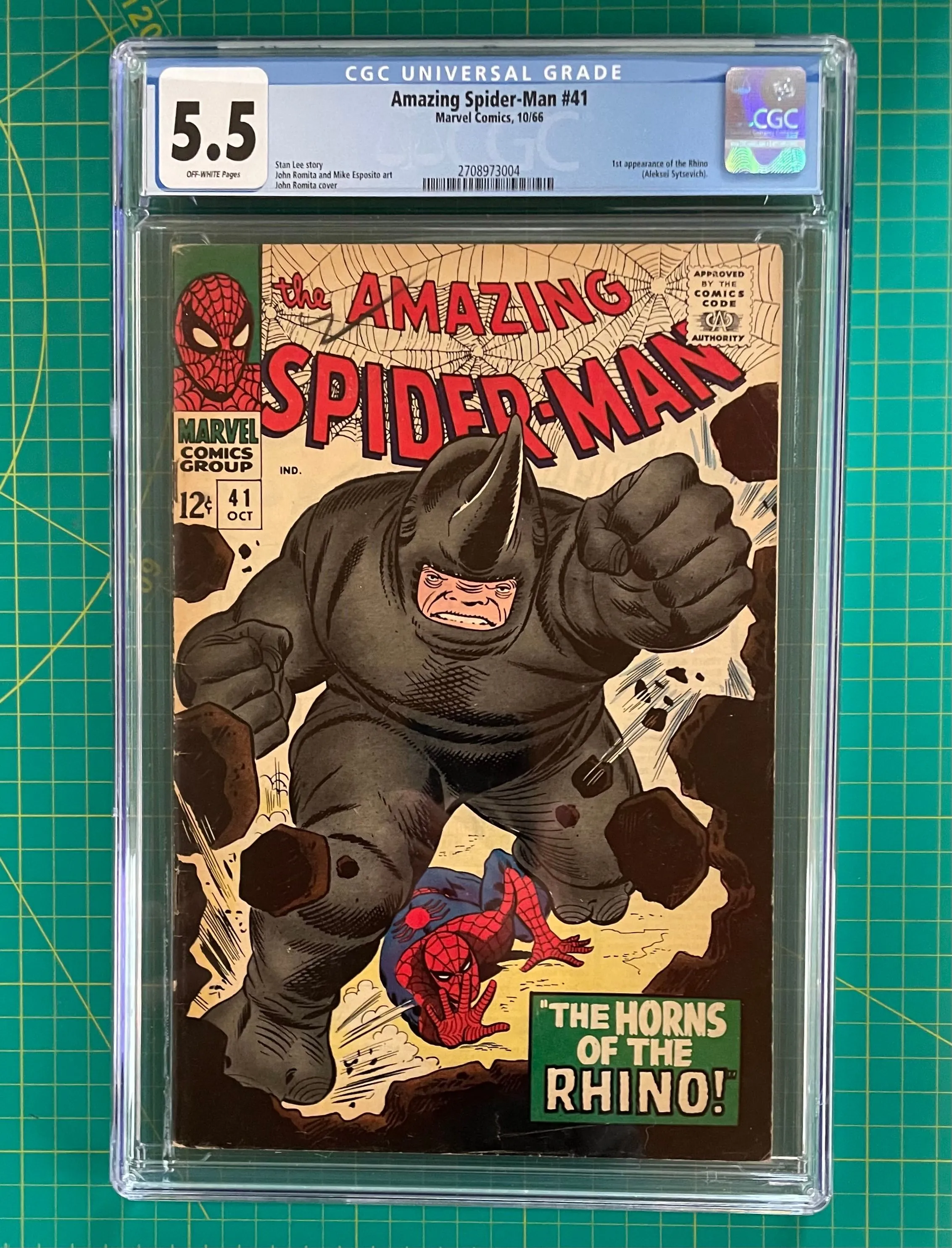 Product image for Amazing Spider-Man 41 - 1st Rhino CGC 5.5