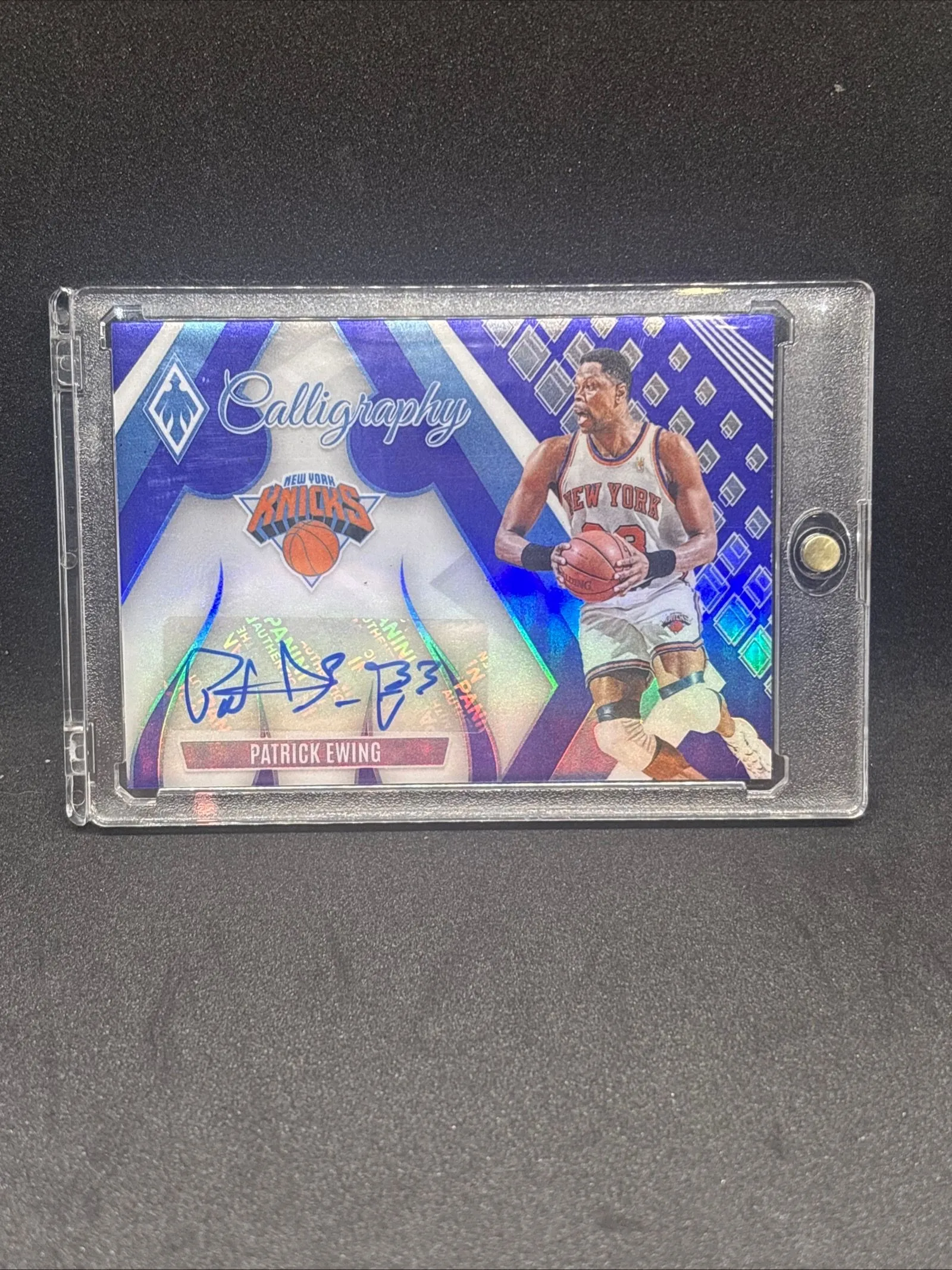 Product image for Patrick Ewing 1st on Print Calligraphy Auto