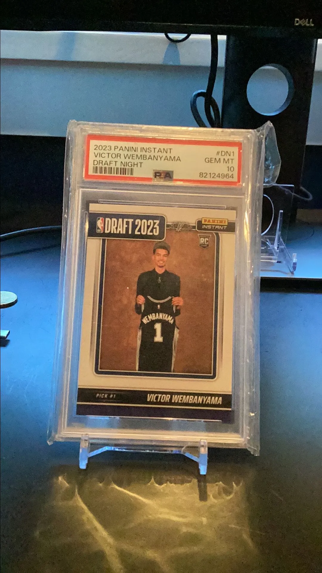 Product image for 2023 Panini Instant Draft Night Victor Wembanyama DN1  PSA GEM MT 10