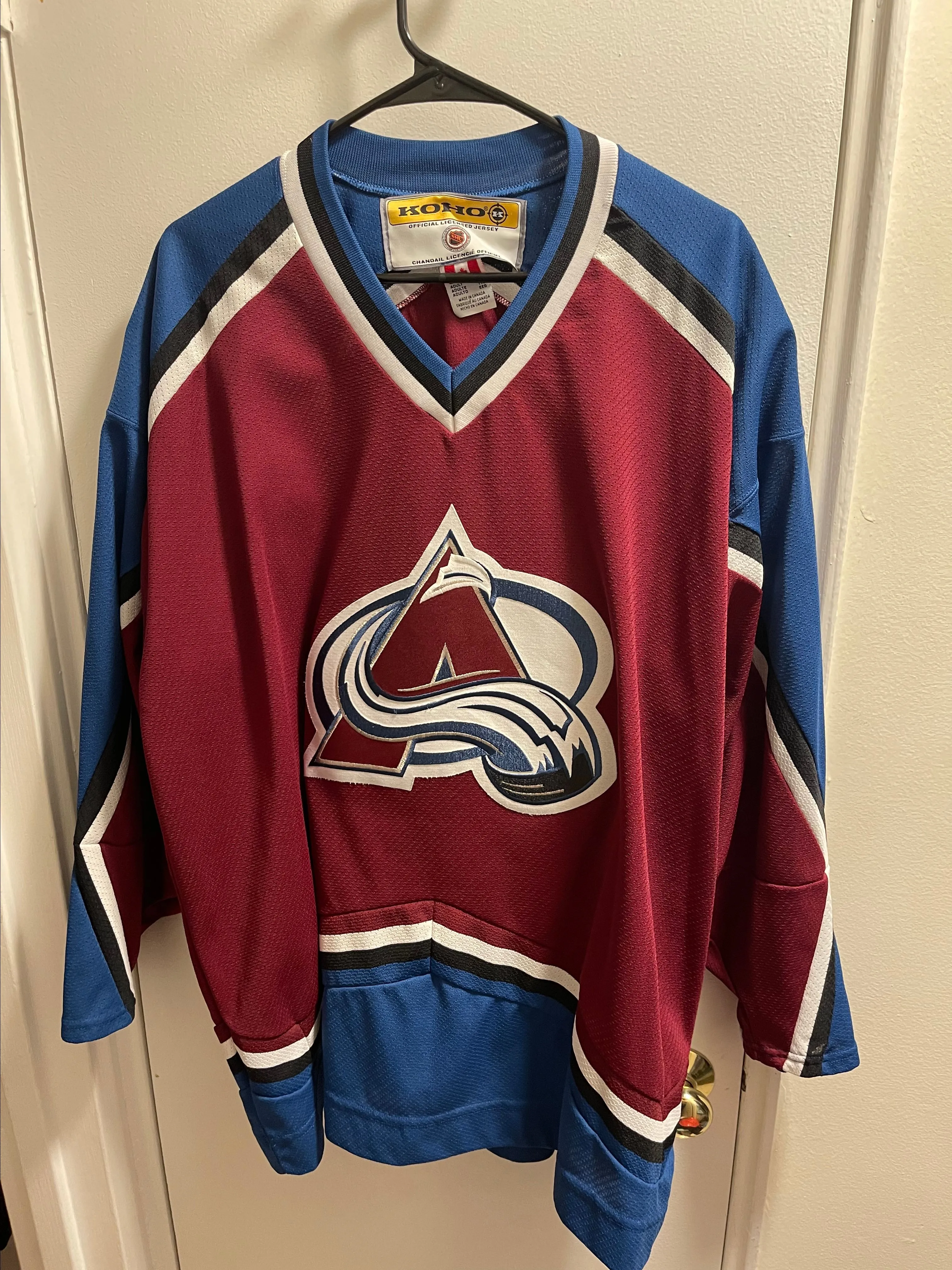 Product image for Koho Colorado avalanche blank jersey vintage