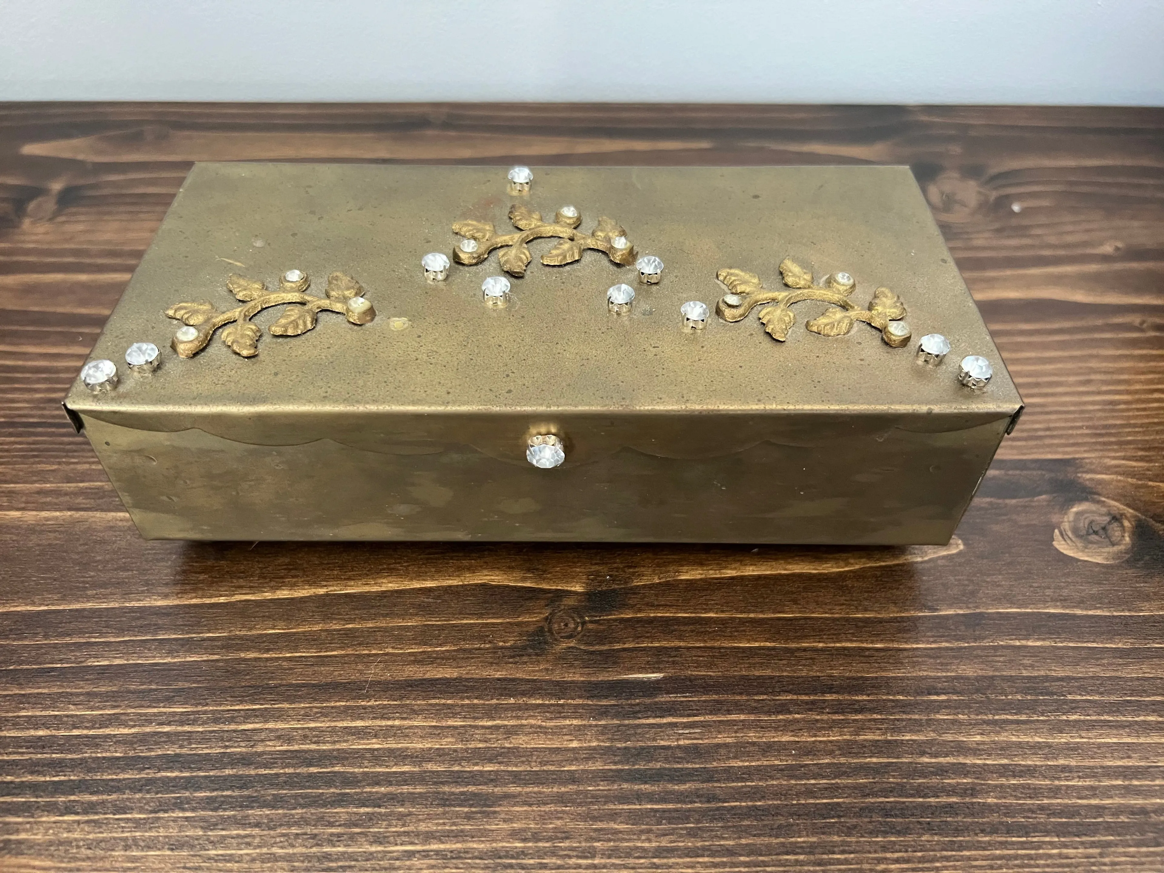 Product image for Metal Jewelry Box with Mirror from Urban Outfitters