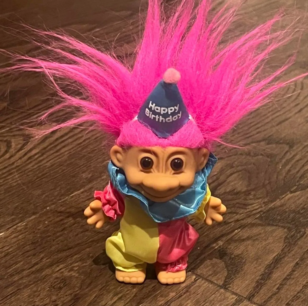 Product image for Vintage Happy Birthday Troll Clown Doll