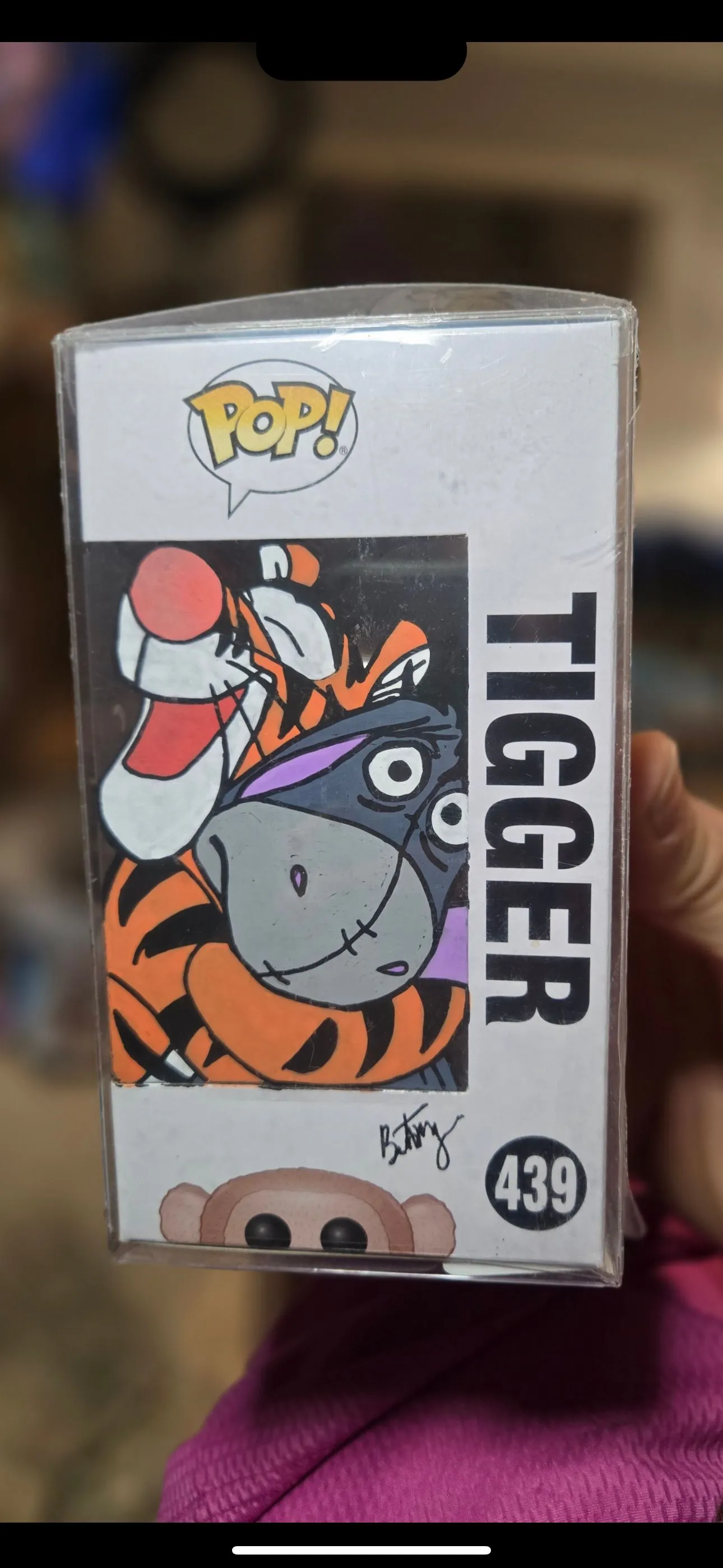Product image for Tigger Funko Pop signed by voice actor Jim Cummings