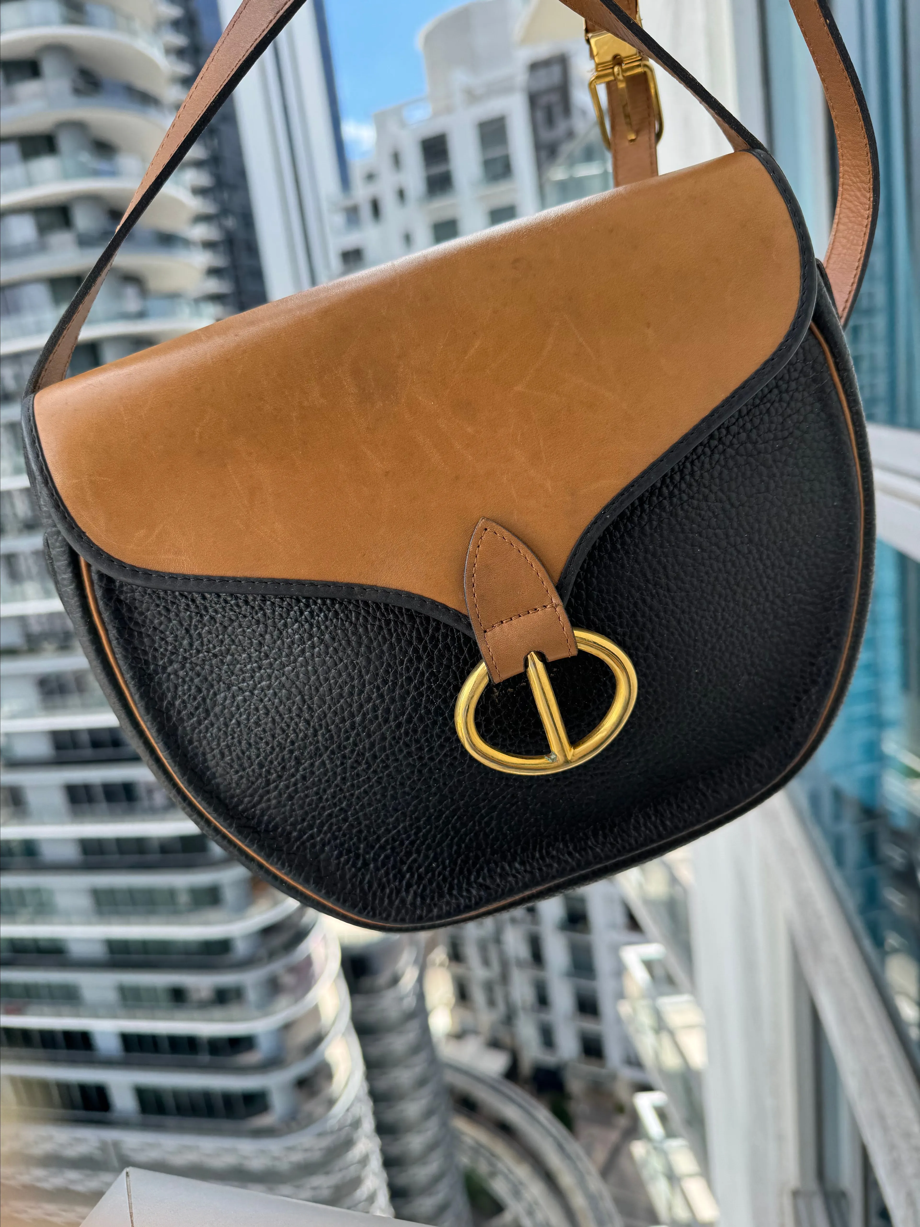 Product image for 63. Christian Dior Vintage  2 tone Crossbody Bag