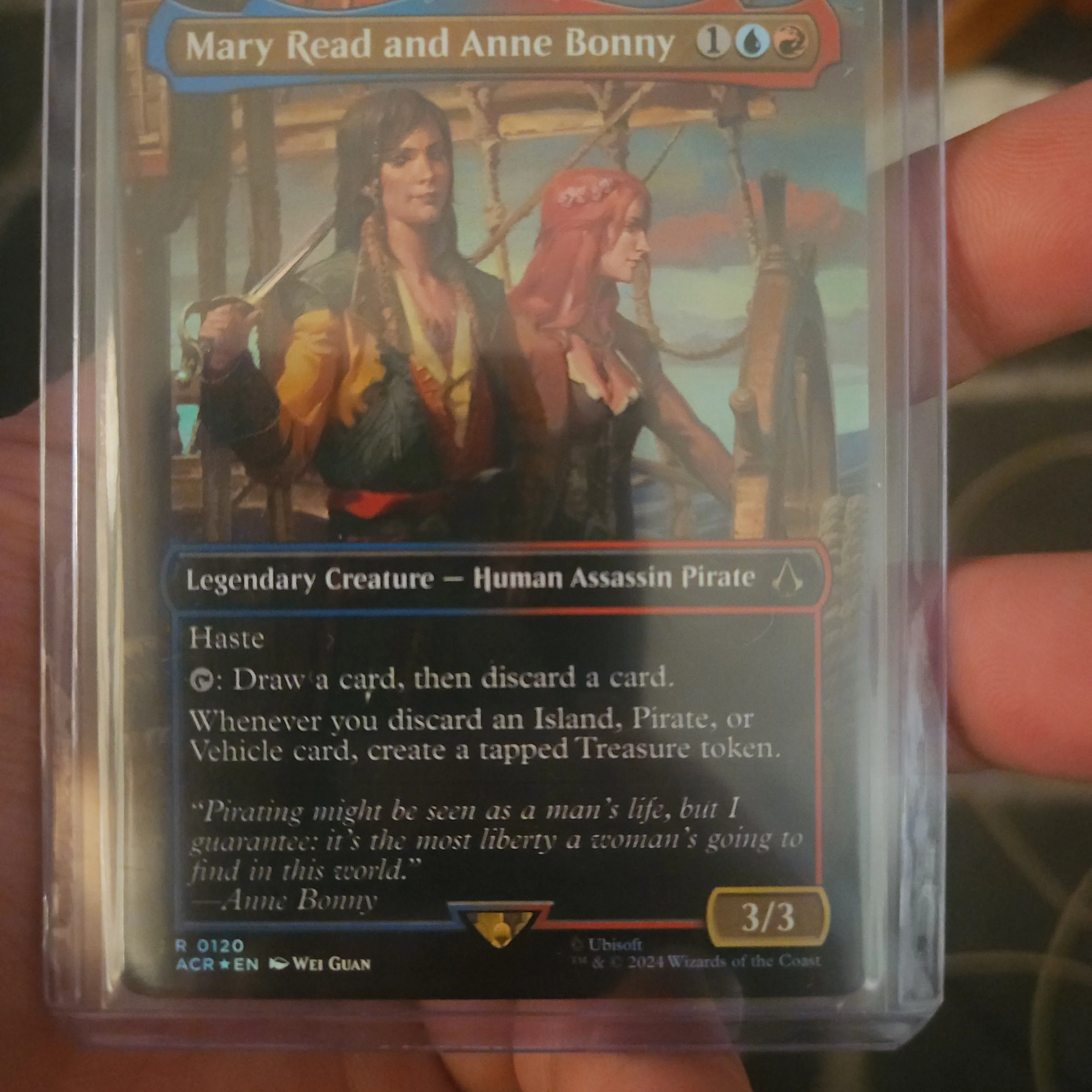 Product image for Mary Read and Anne Bonny borderless foil