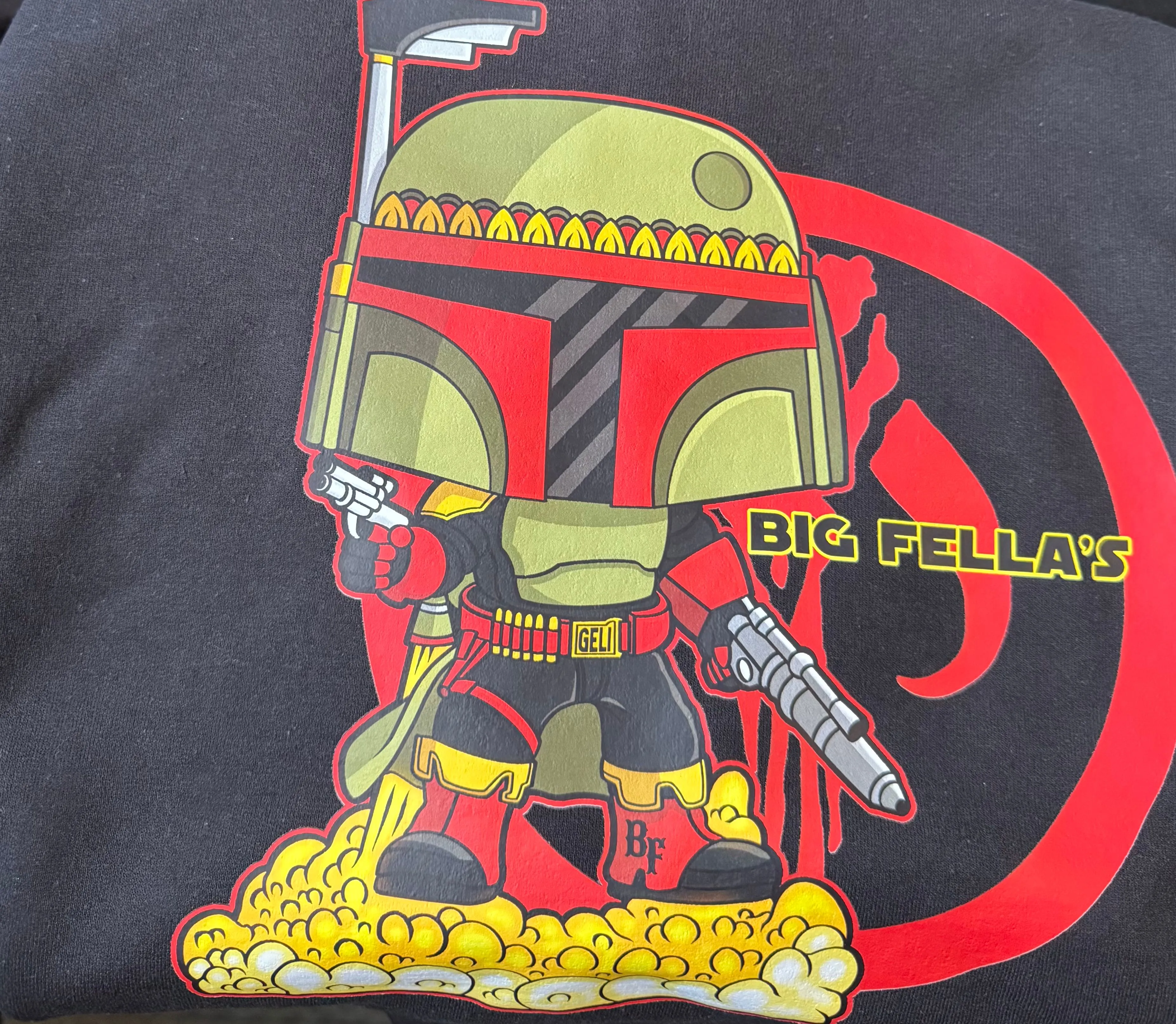 Product image for BIG FELLA's BOBA FETT T-Shirt (Small- 4XL)