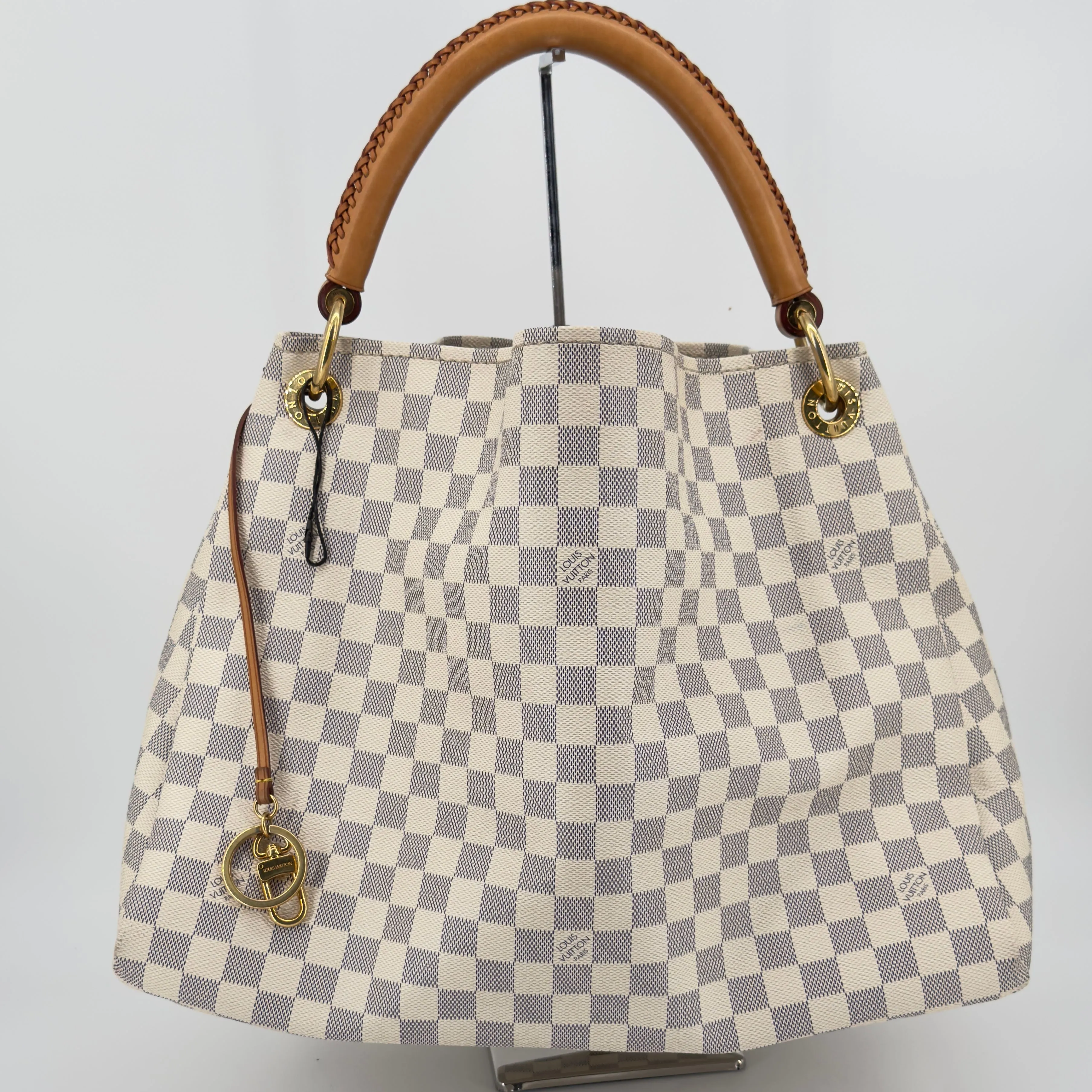 Product image for 1052 🤍 Louis Vuitton Damier Azur Artsy MM – Chic & Spacious Shoulder Bag 