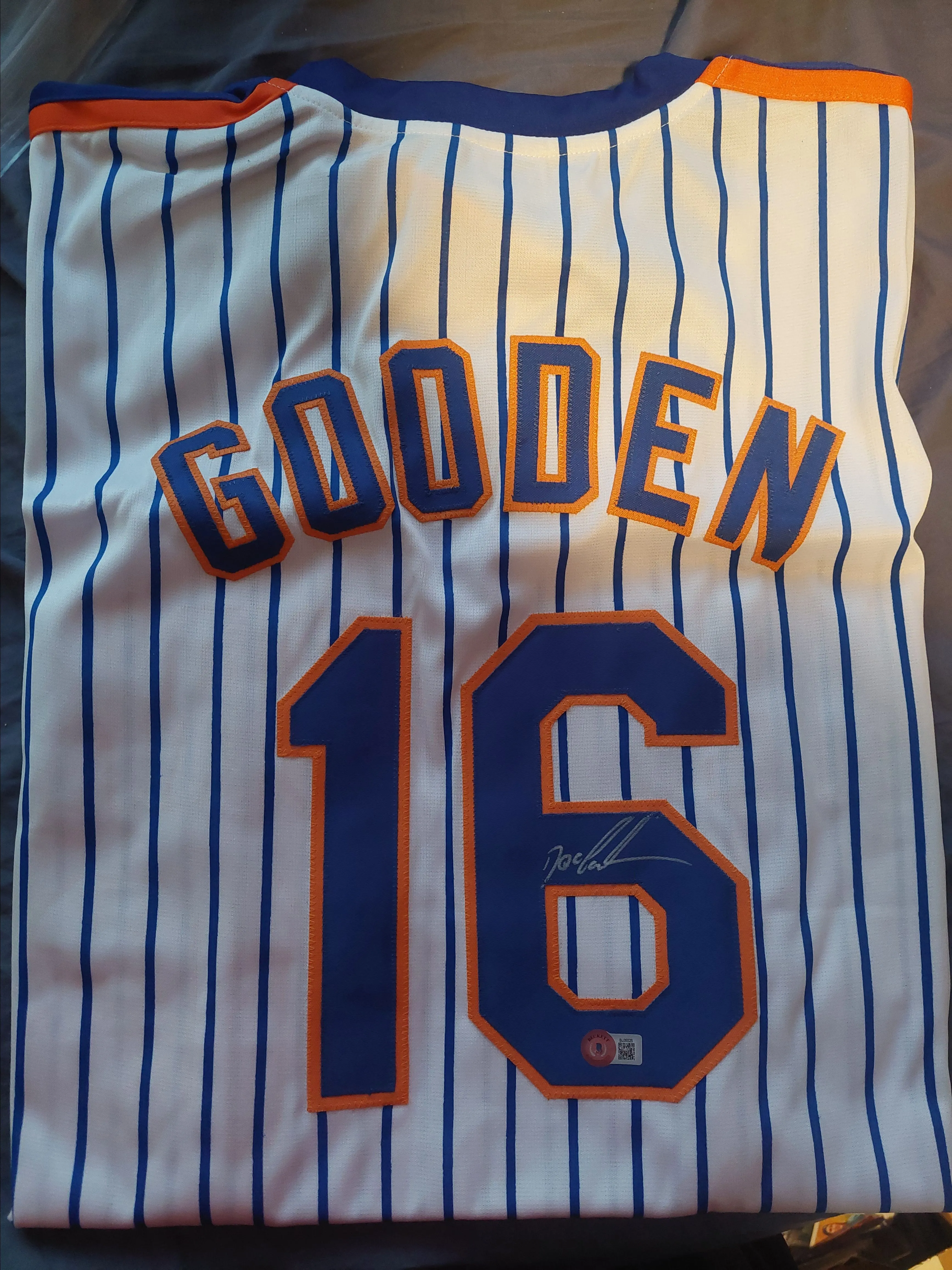 Product image for Dwight Gooden Autographed Jersey Beckett 