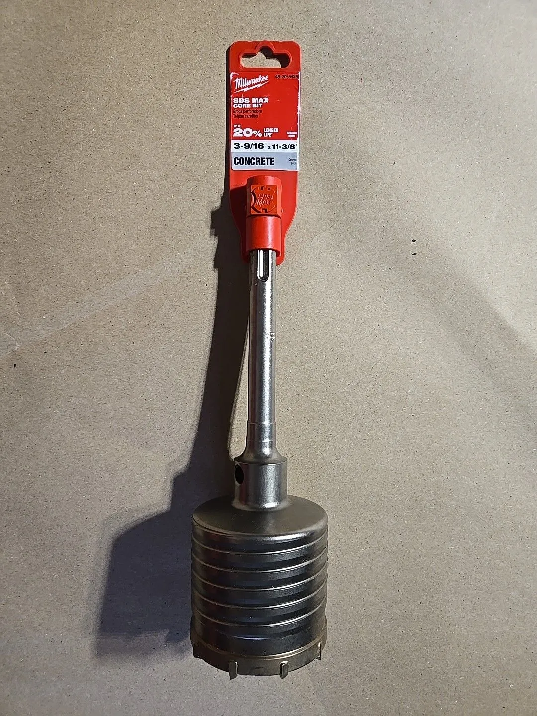 Product image for New Milwaukee 48-20-5428 Concrete SDS Max Bit 3-9/16" x 11-3/8"