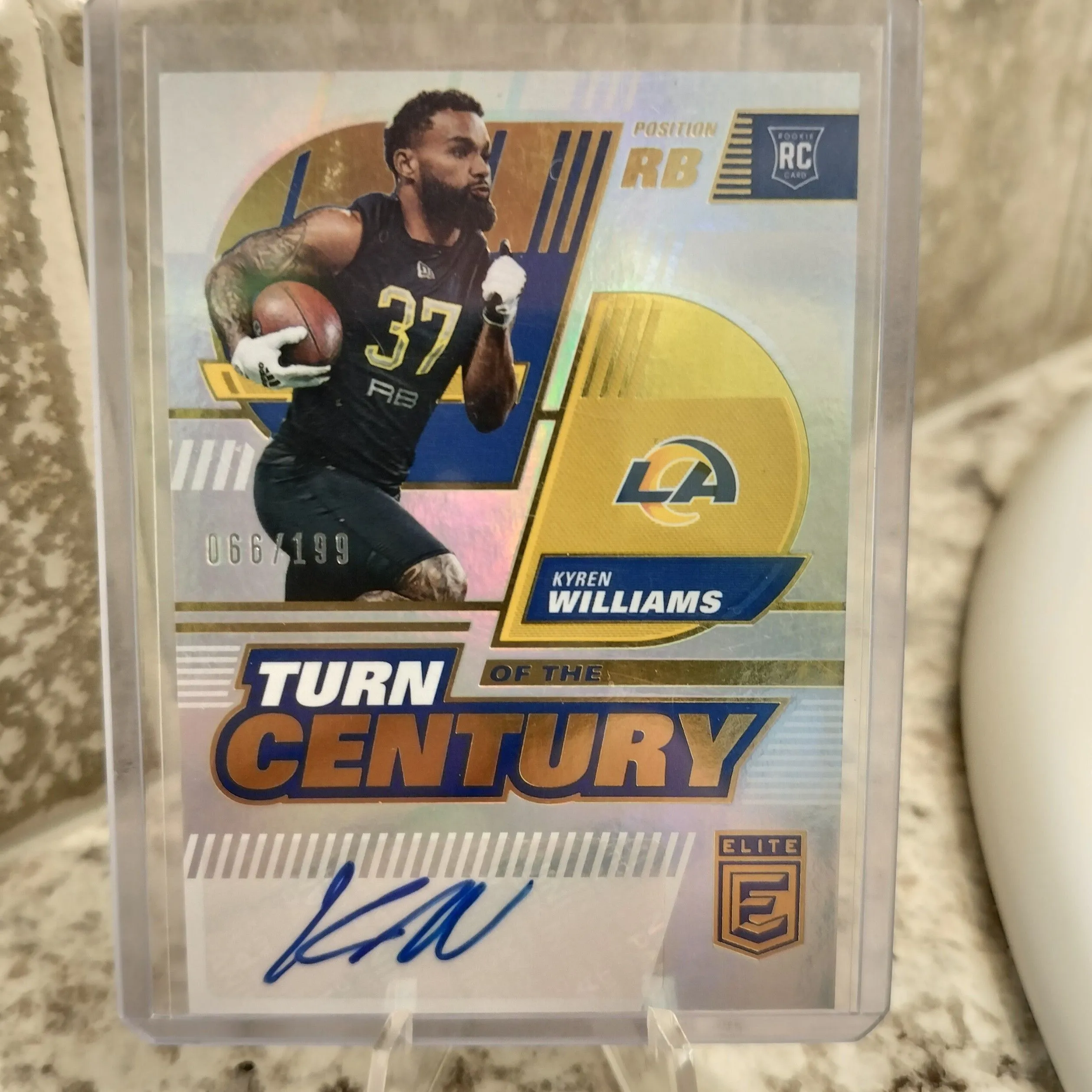 Product image for 2022 Panini Donruss Elite - Turn of the Century Autographs Kyren Williams #TC-95 /199