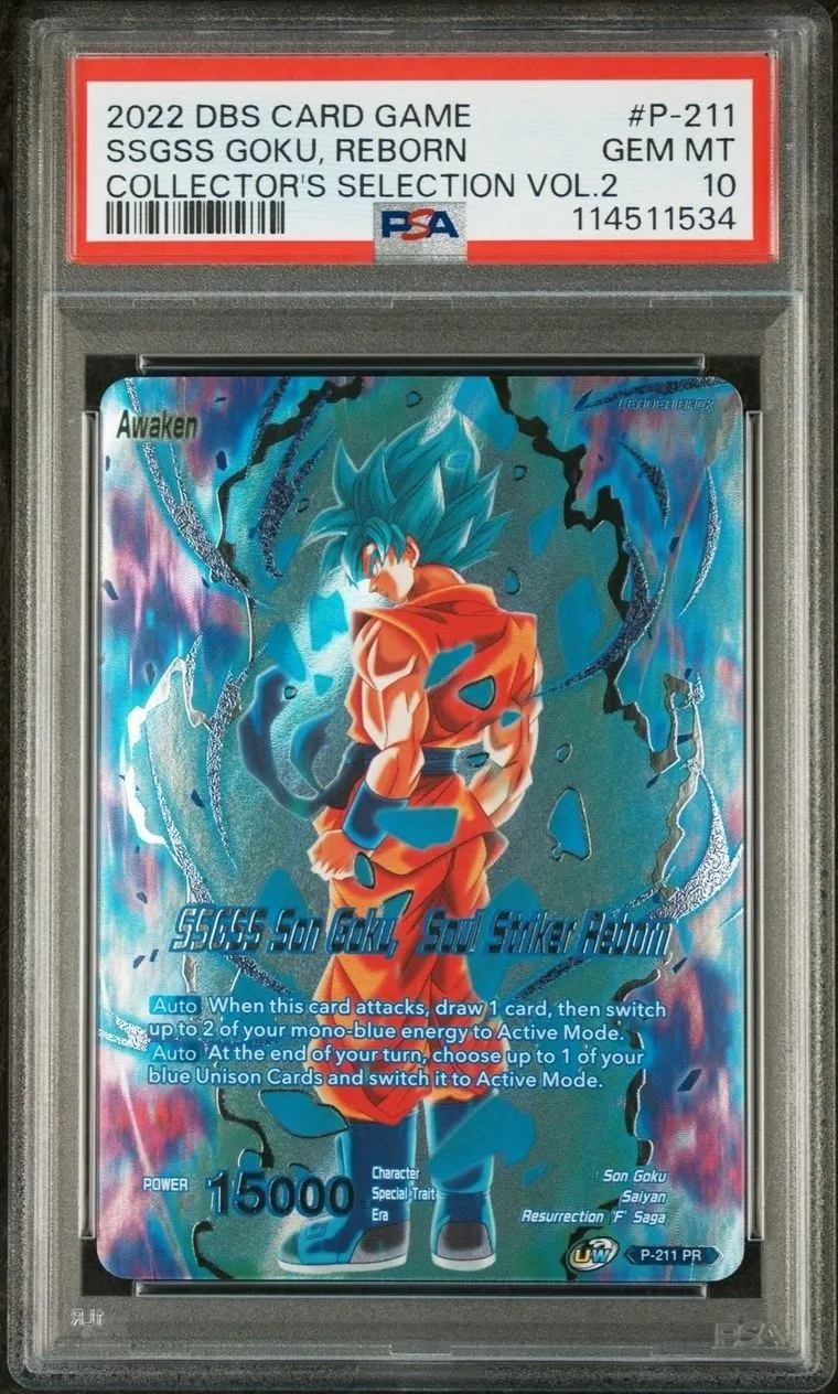 Product image for Ssgss Son Goku, Soul Striker Reborn PSA 10 Dragon Ball Super